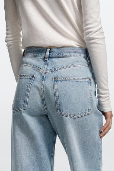 High-waist palazzo jeans — Light Blue 8