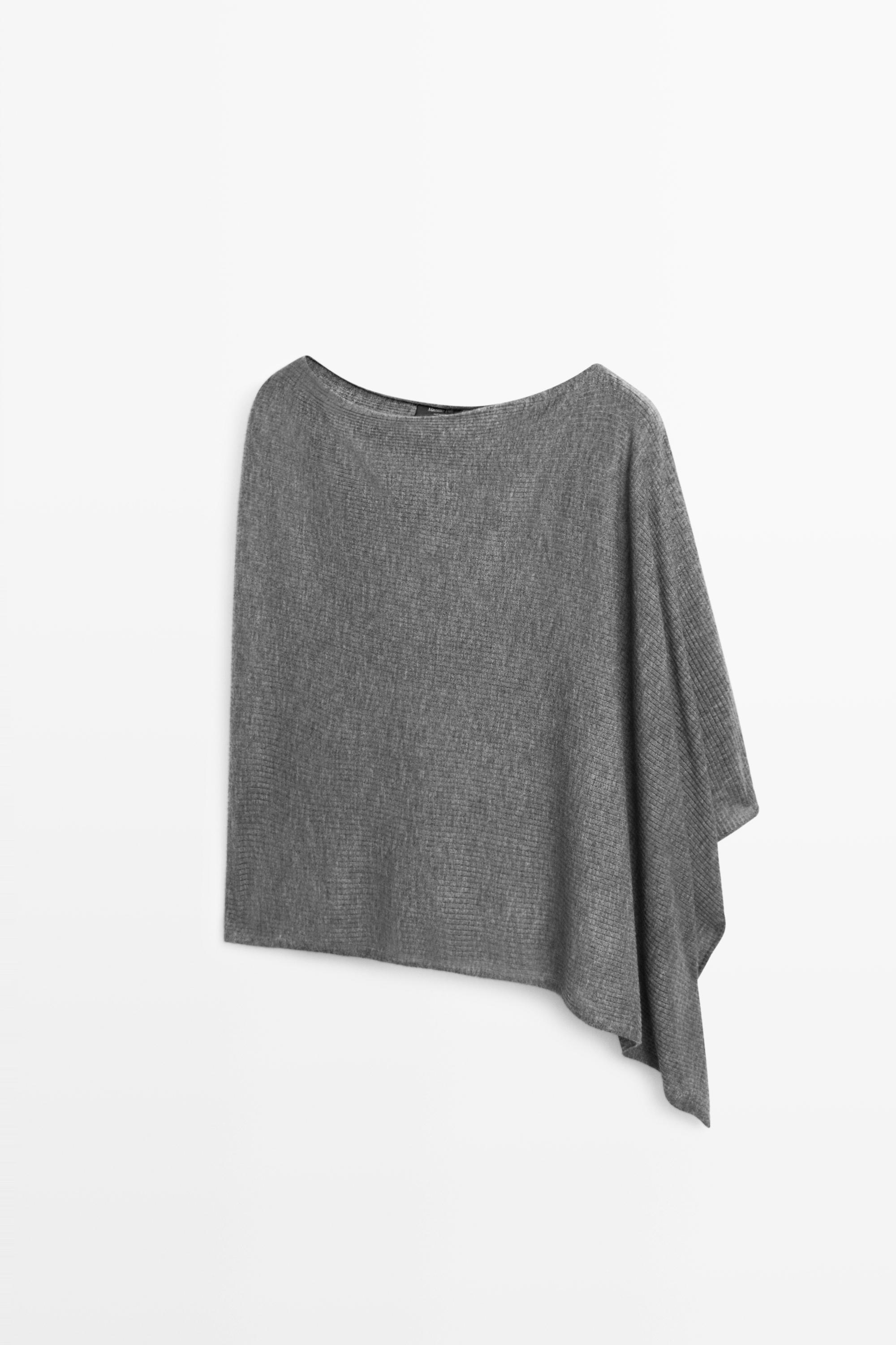 Feines Strickcape mit Wolle
