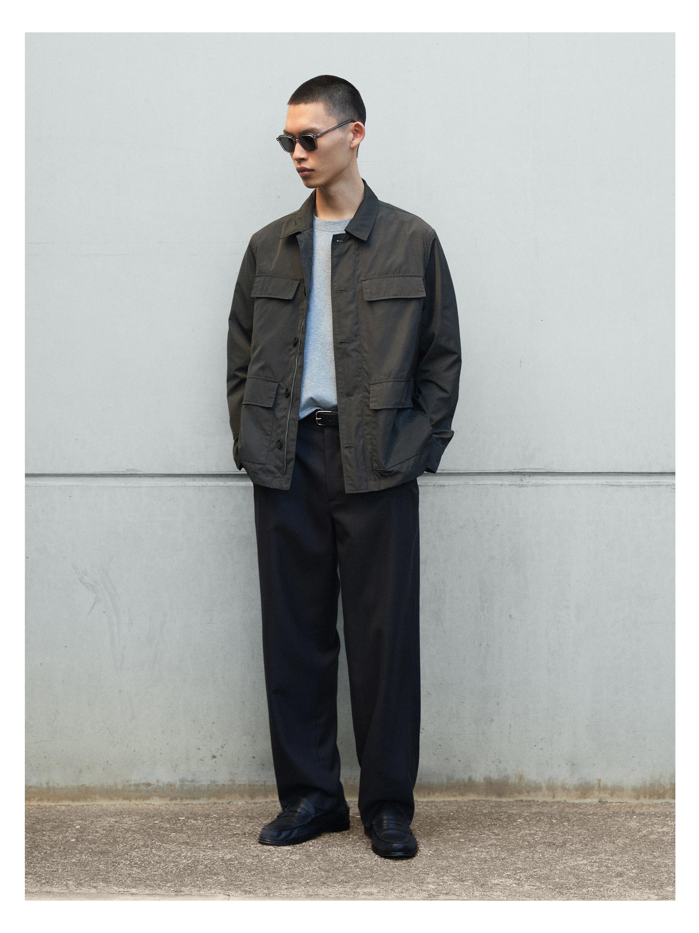 Lightweight jacket with pockets — KHAKI