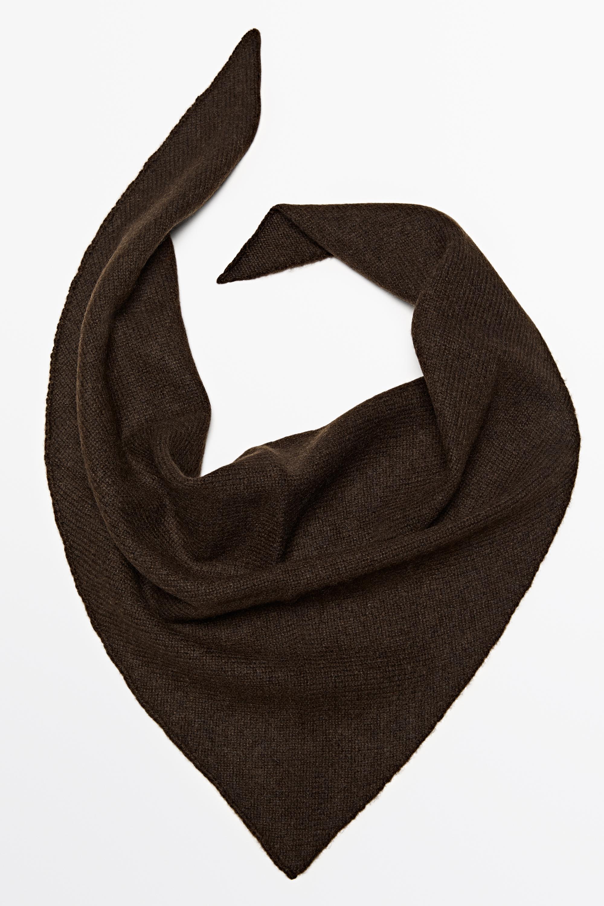 100% Cashmere Bandana — BROWN