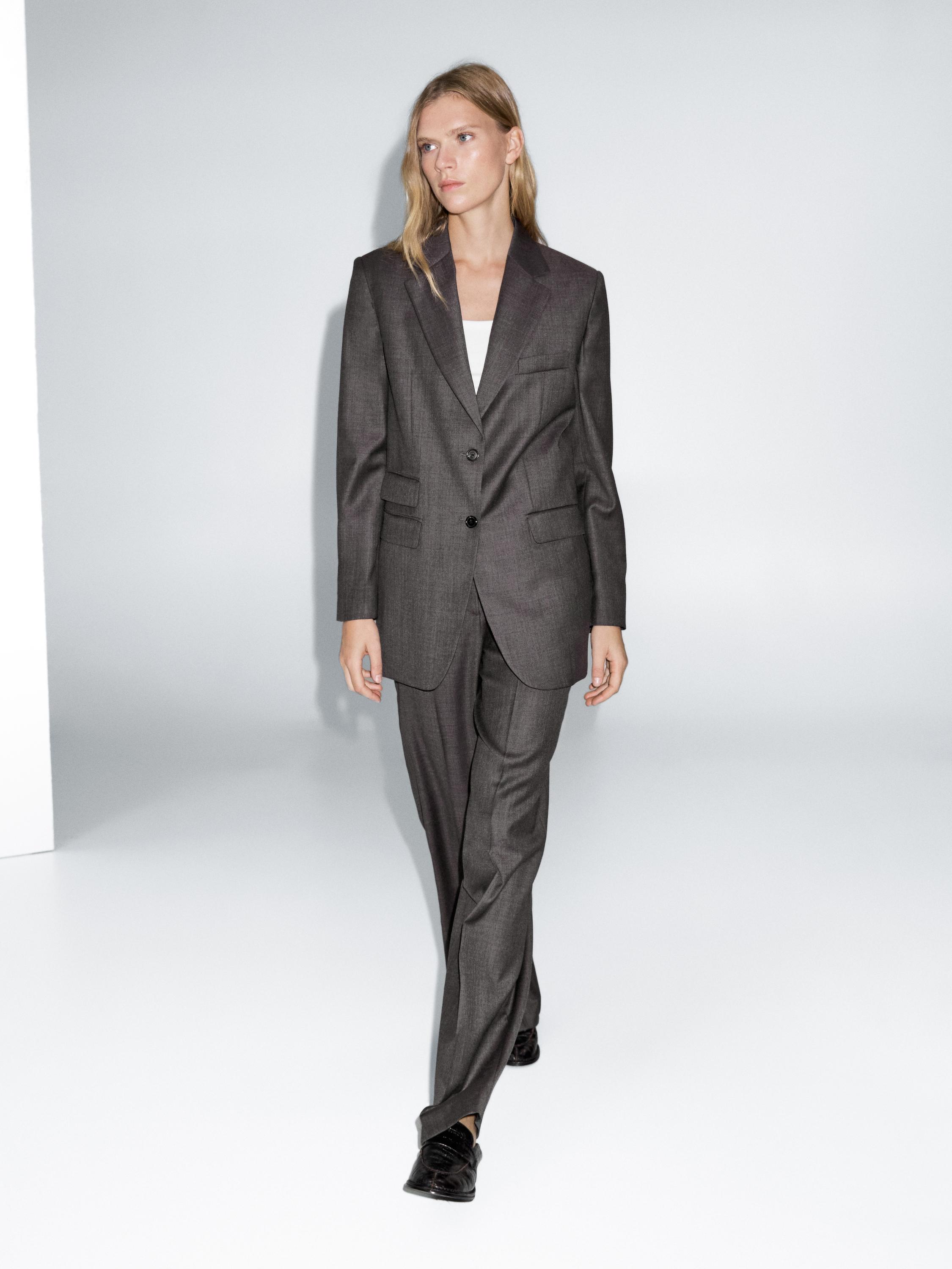 100% wool suit blazer