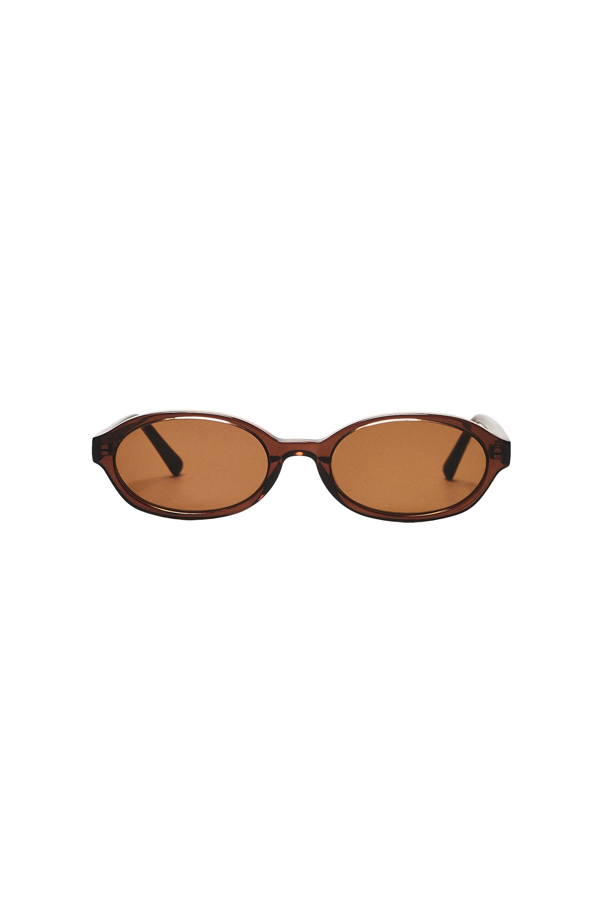 Round sunglasses — BROWN