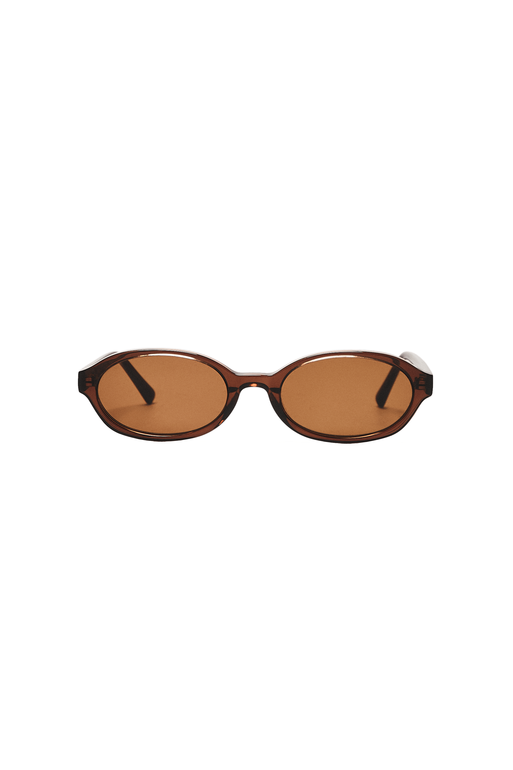Round sunglasses — BROWN