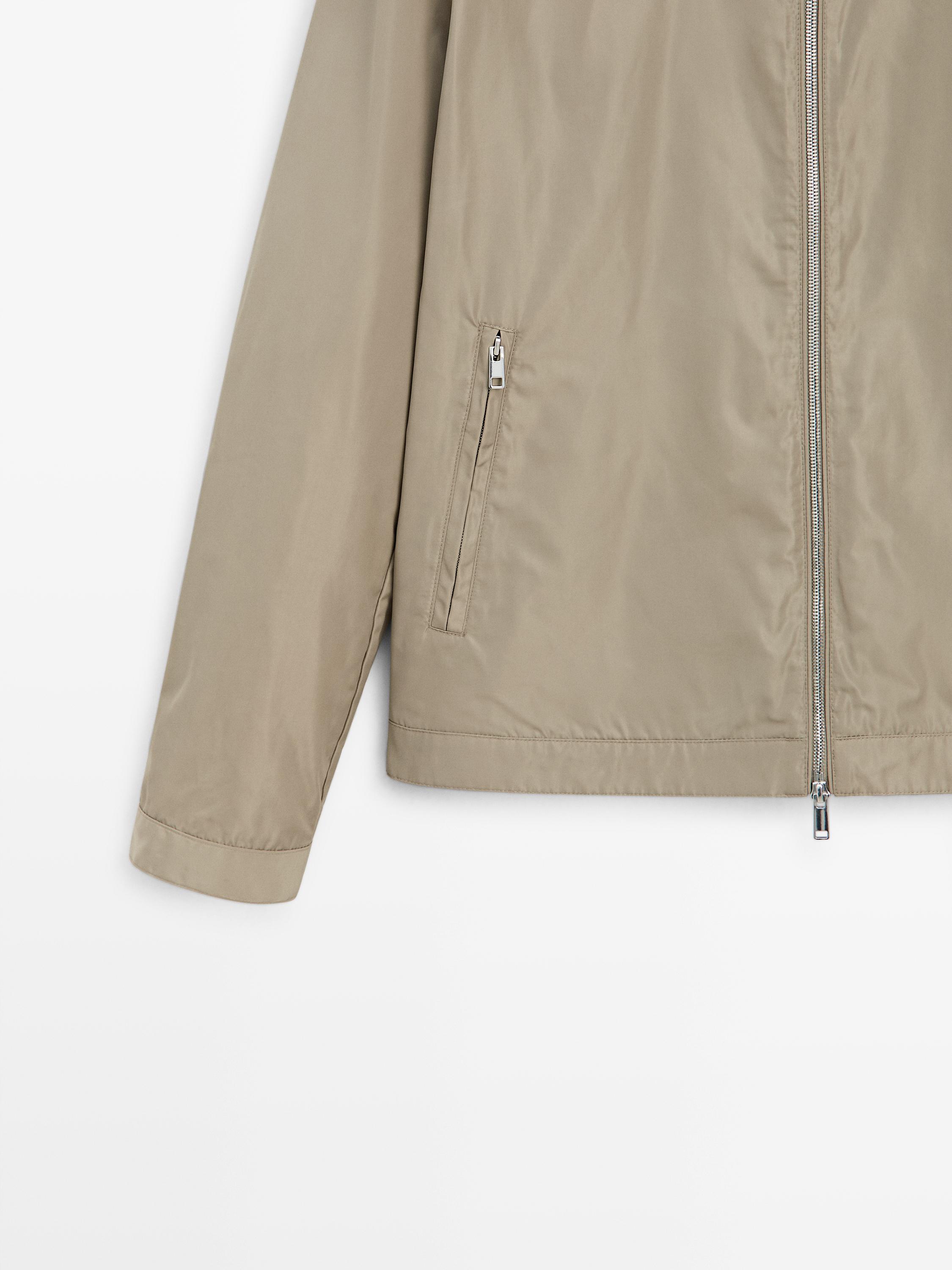 Short technical fabric jacket — MINK