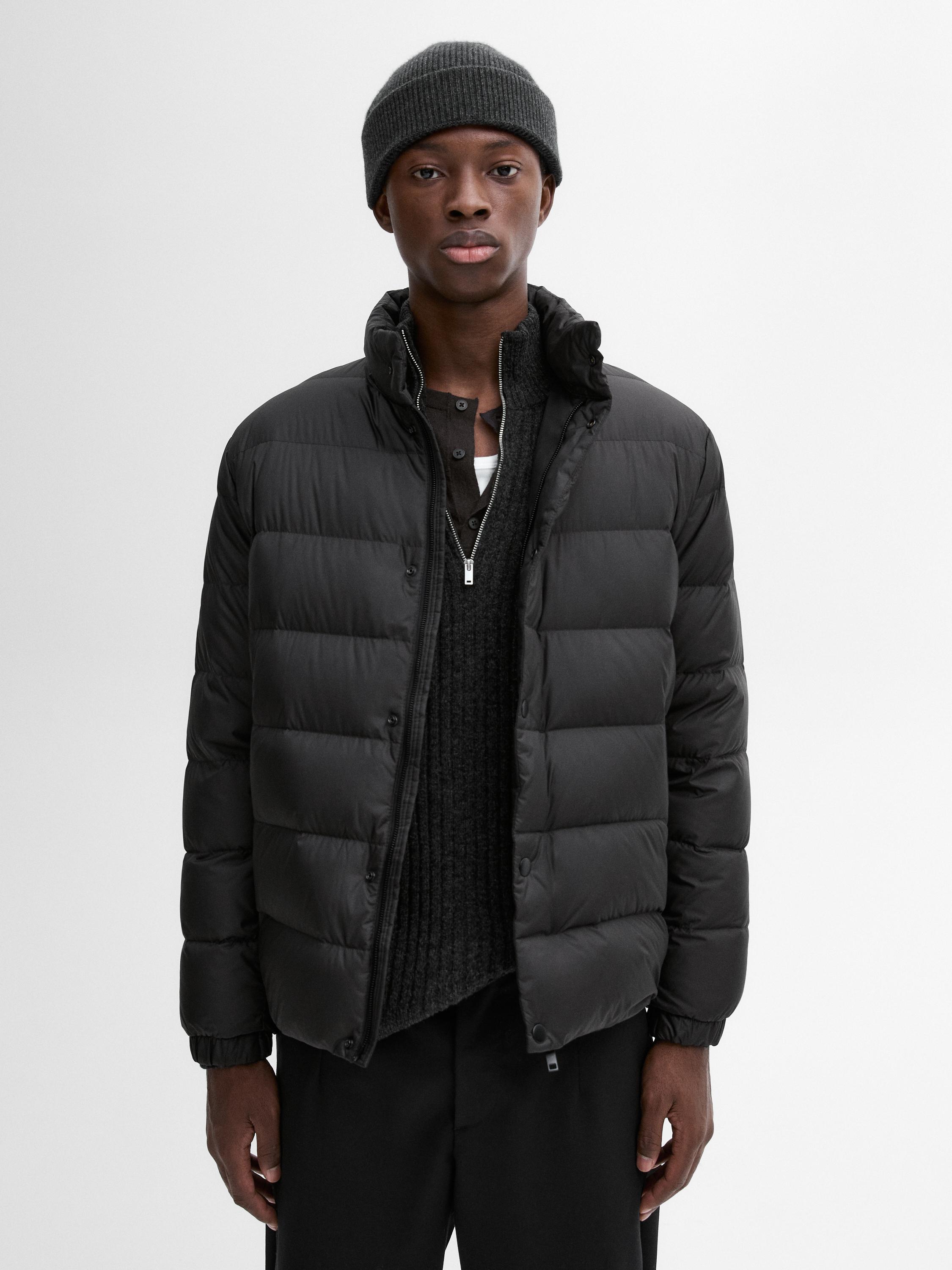 Lightweight quilted down jacket