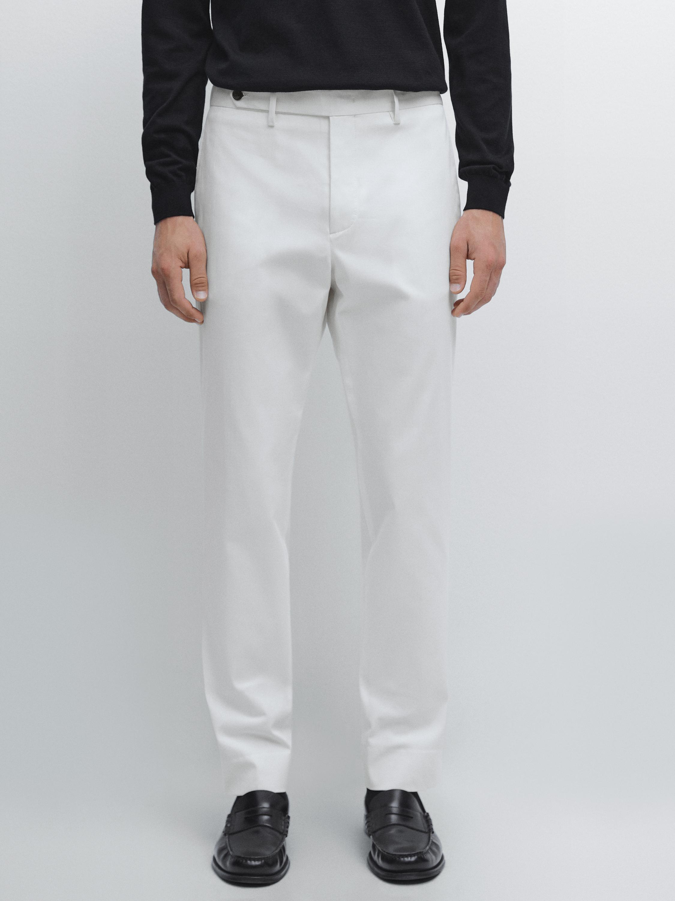 بنطلون ضيق من القطن المخلوط