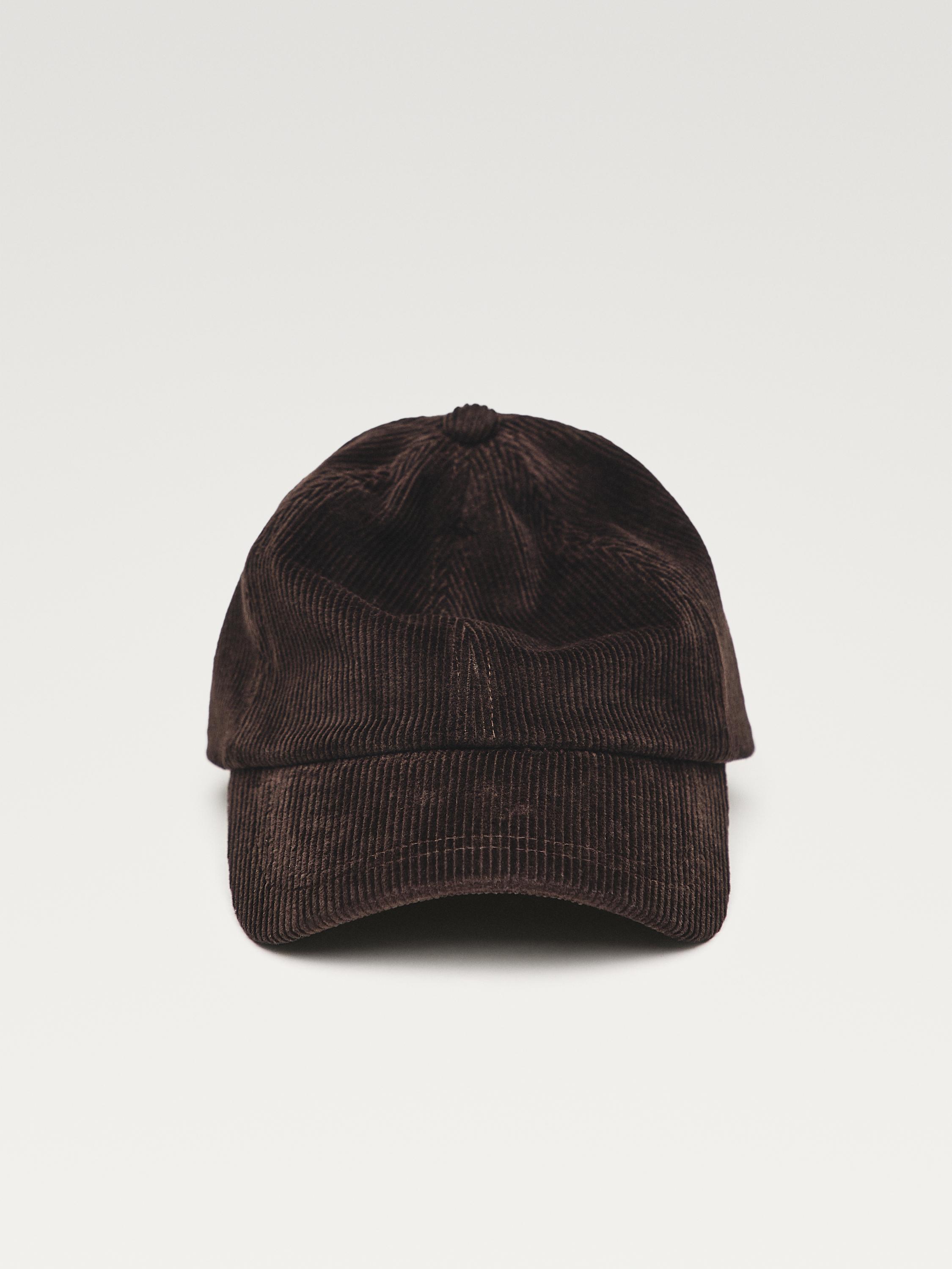 Casquette en velours côtelé