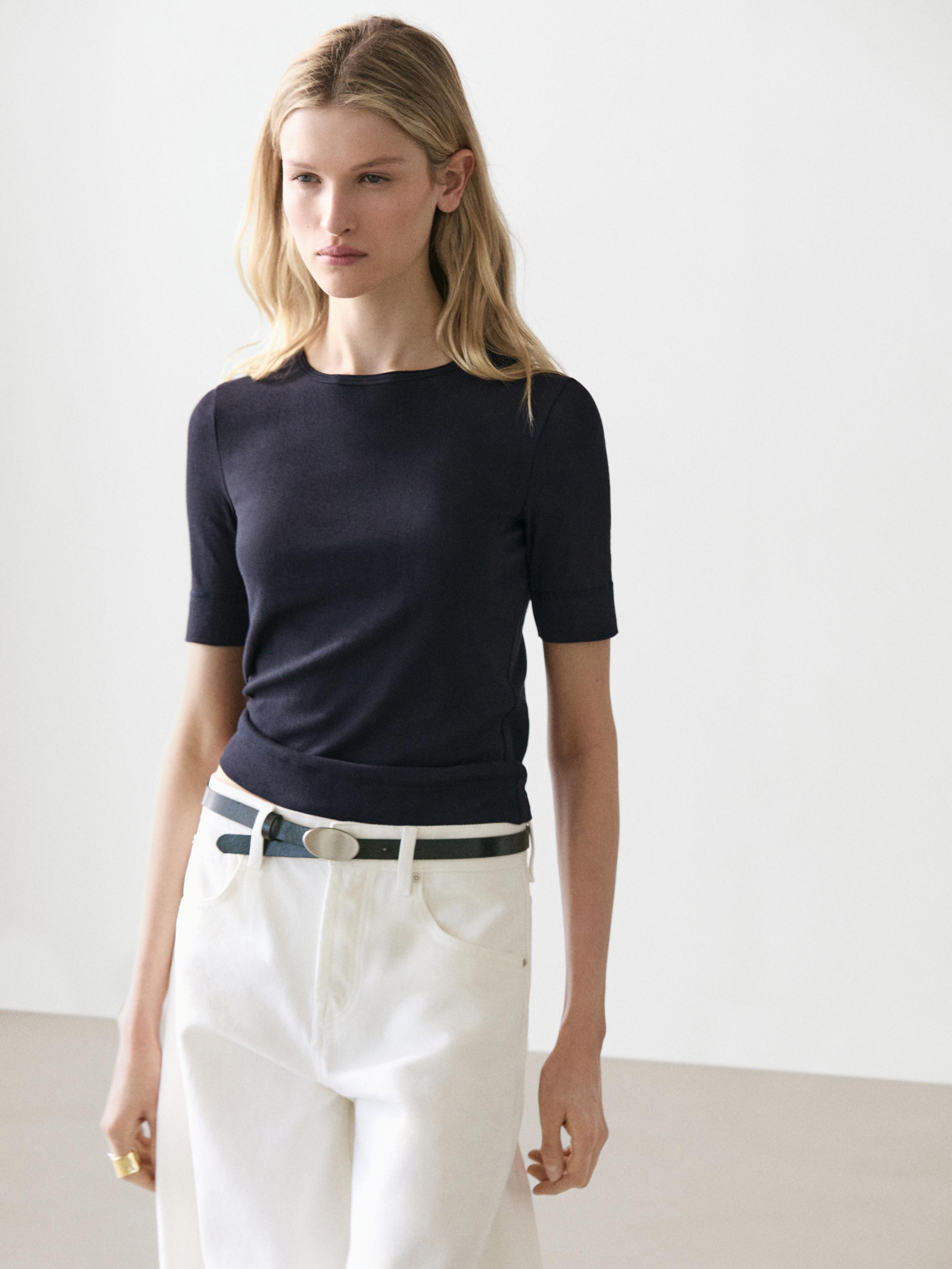 Cotton blend T-shirt