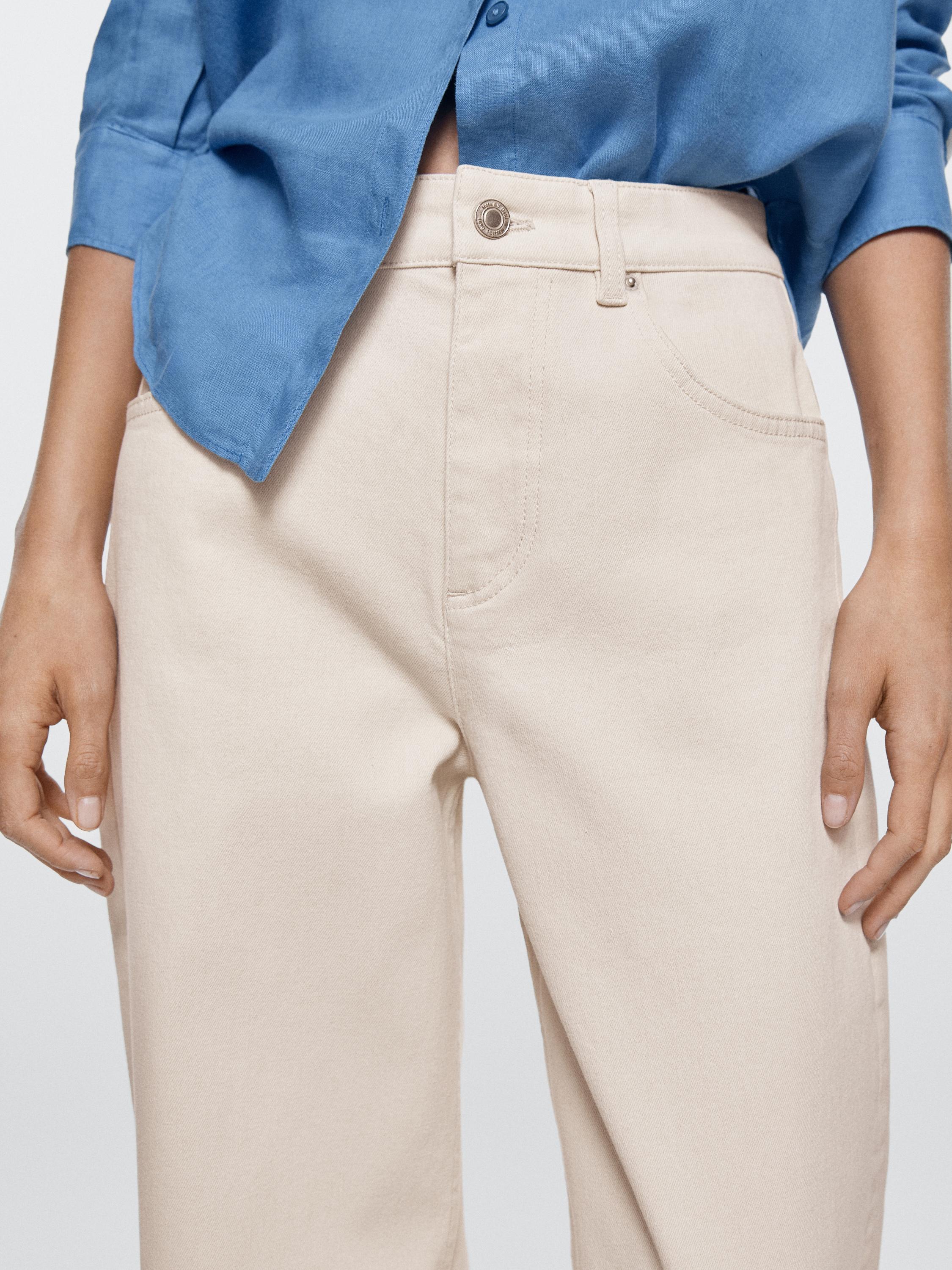 Straight-leg jeans with turn-up hems — CREAM