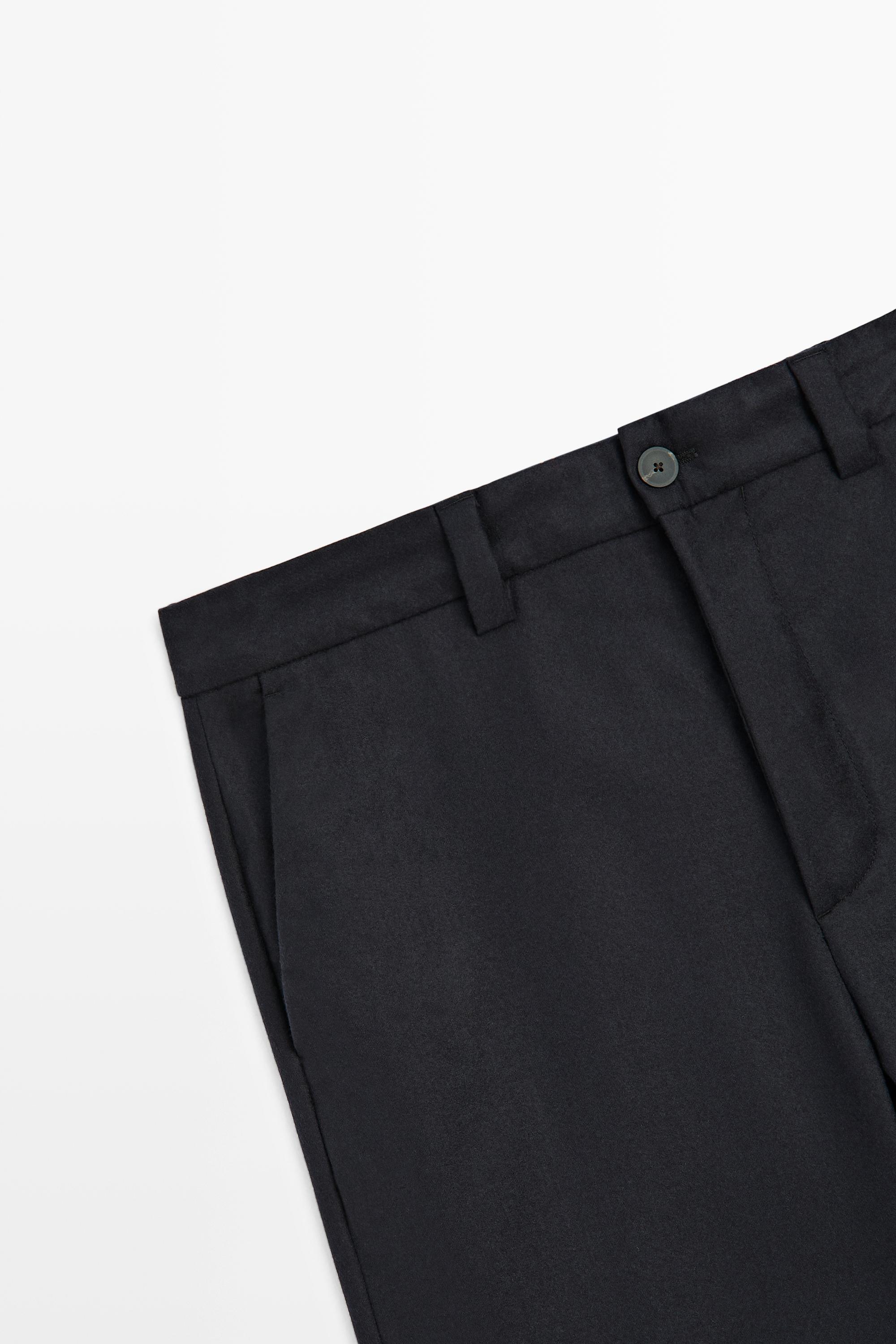 100% wool total look pants — DEEP BLUE