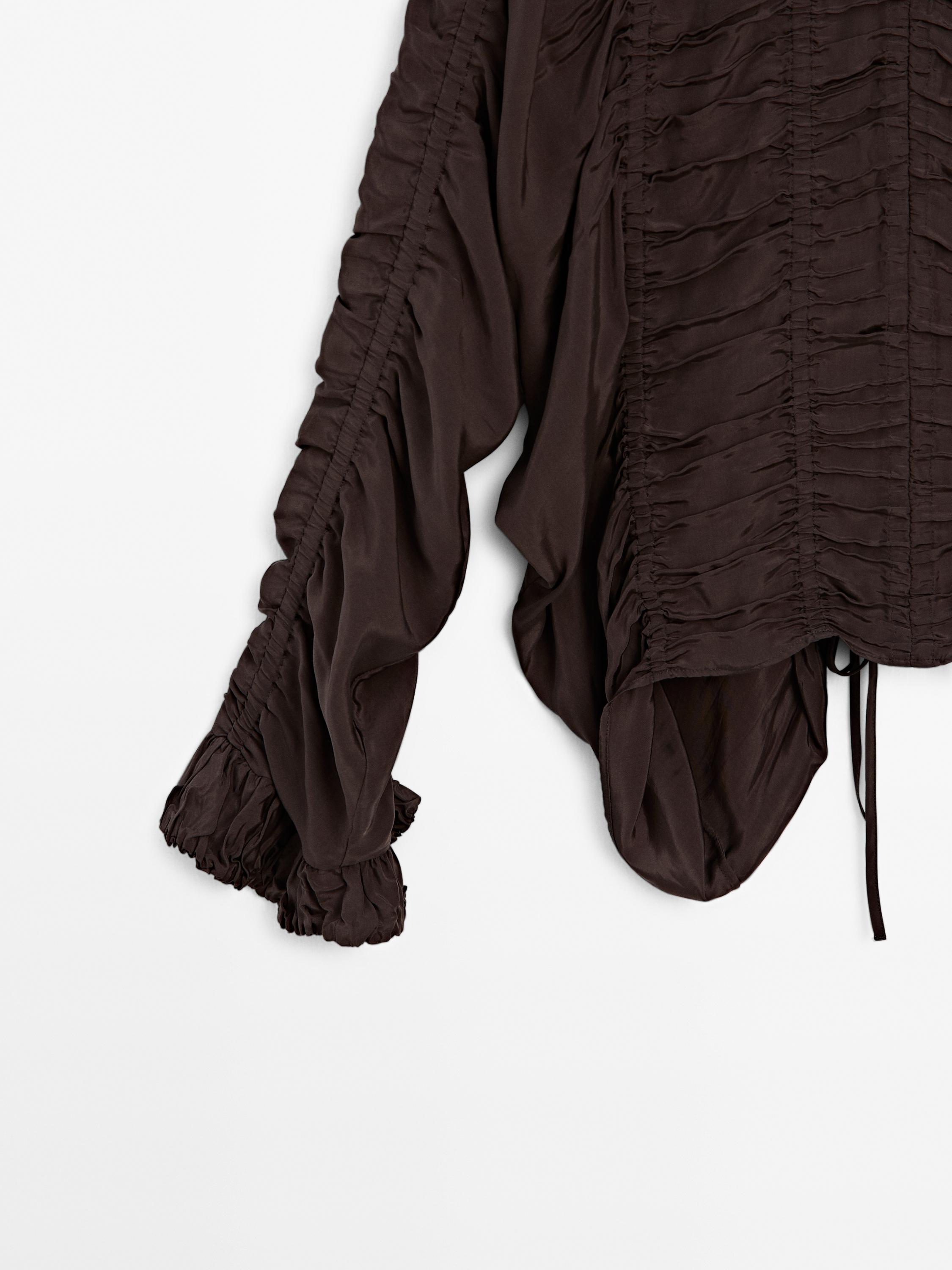 Blouse with gathered detail - Studio