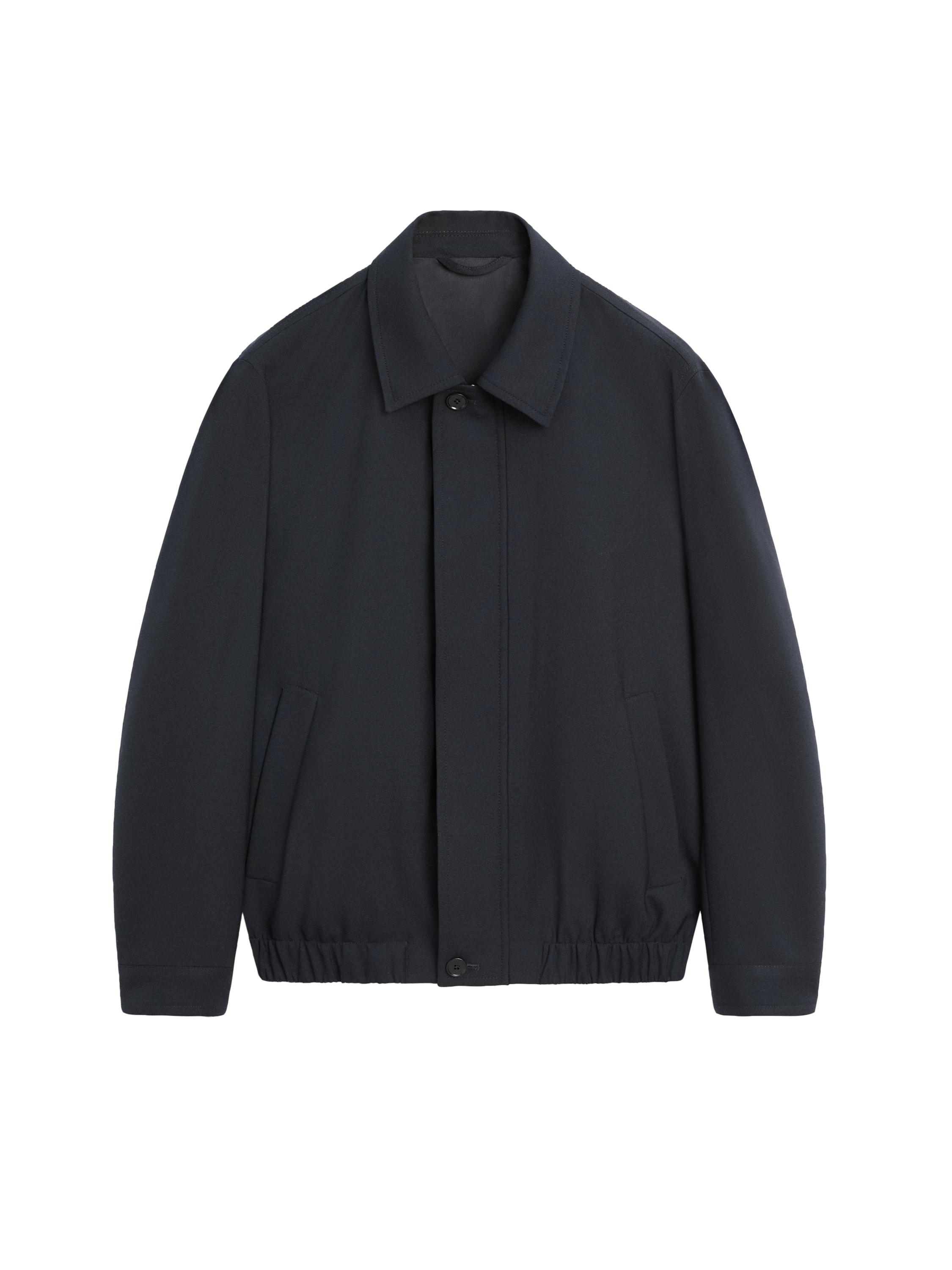 Cold wool total look jacket · Navy Blue · Small Leather Goods