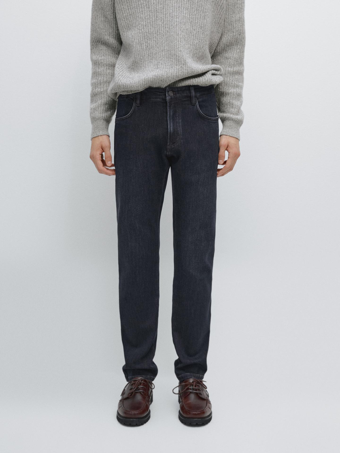 Pantalon Slim Décontracté Femme Massimo Dutti - Taille 4 - Neuf Avec étiquettes - Bleu