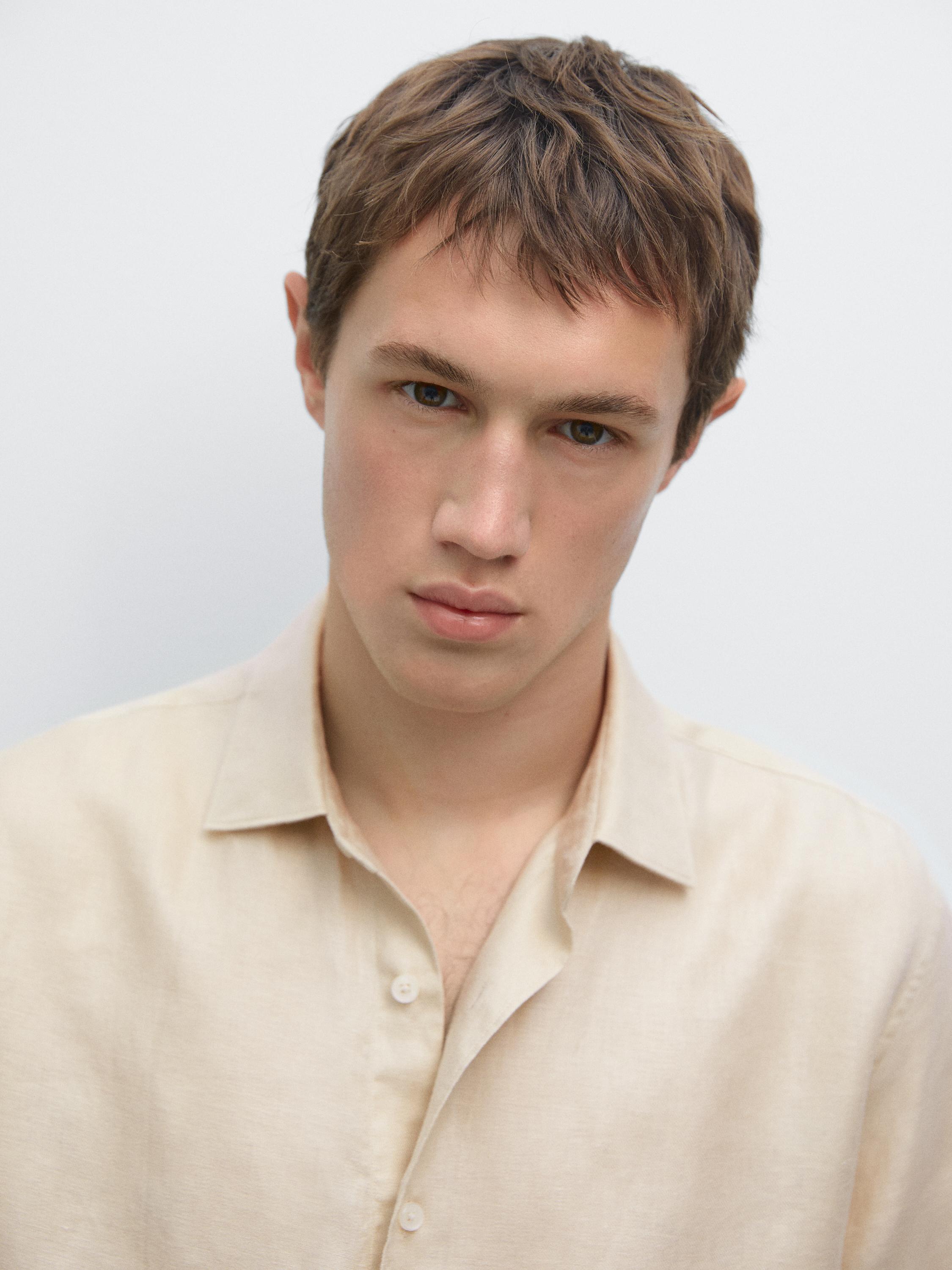 Camisa regular fit leve em twill