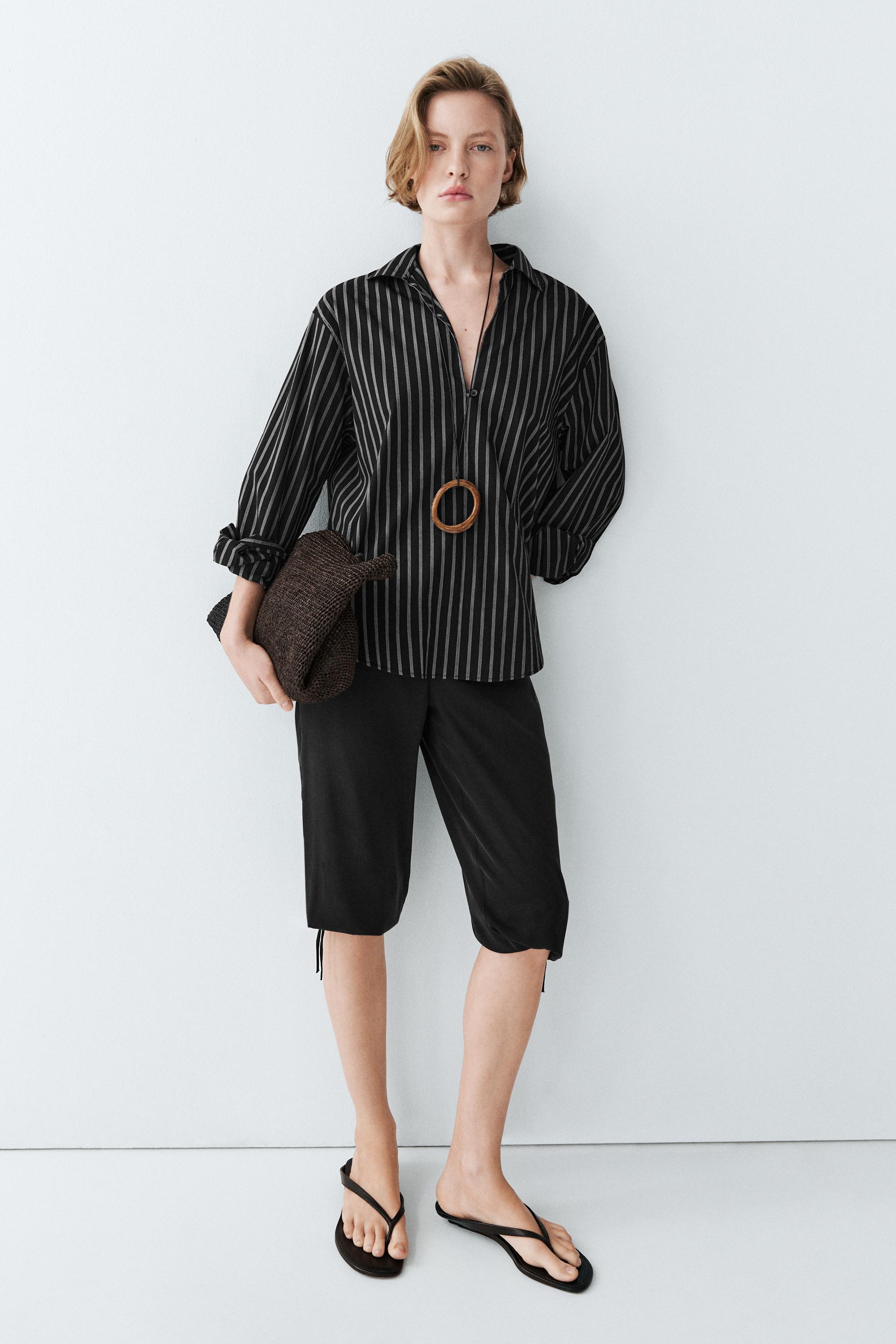 black striped dress shirt L/S always at a sensible value. Cambkatl Men's Vertical Stripes Dress