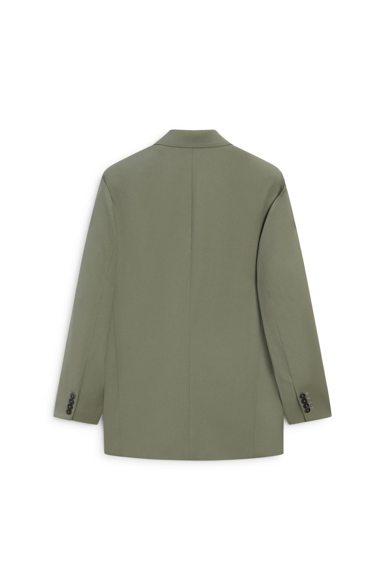 Oversize double-breasted suit blazer - LIMITED EDITION — Green-grey