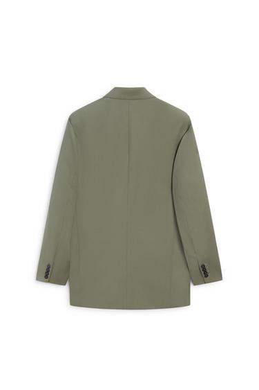 Oversize double-breasted suit blazer - LIMITED EDITION — Green-grey 7
