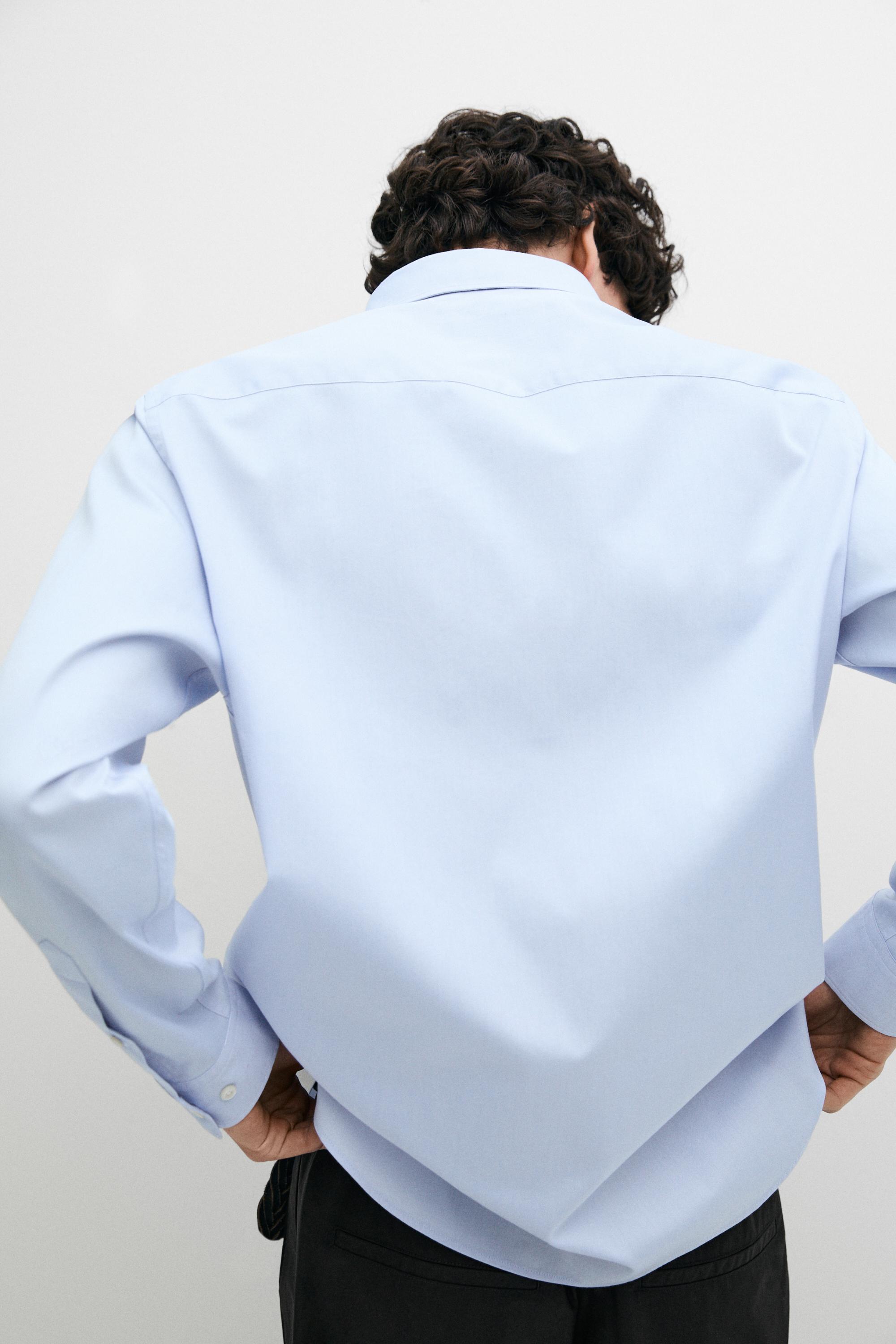 Regular fit Oxford shirt — Sky blue
