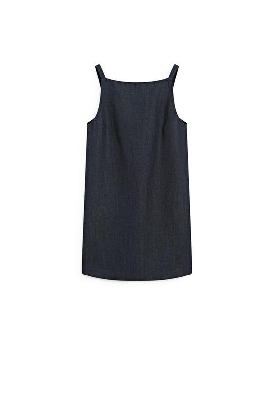 Denim mini elbise