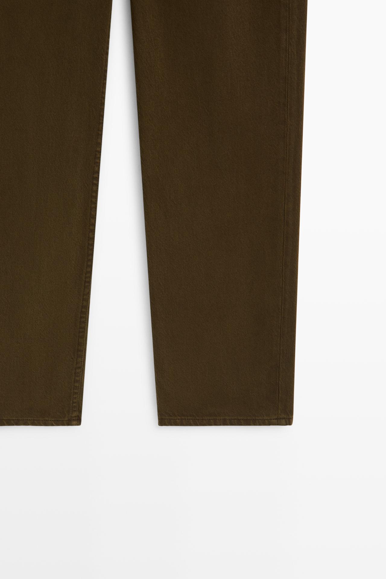 Straight-leg jeans — BROWN