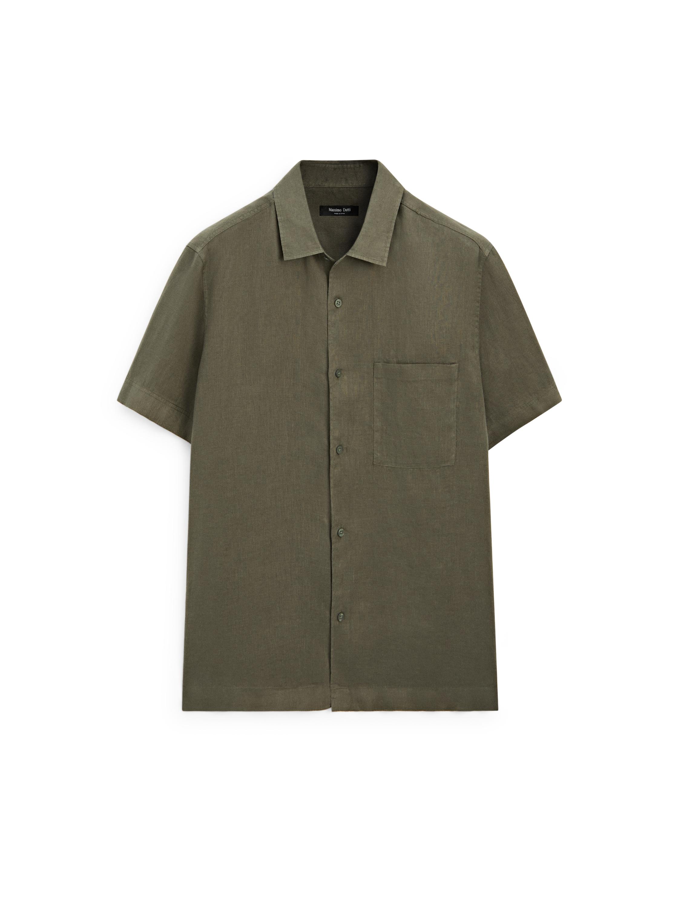 Regular fit short sleeve shirt — GREEN