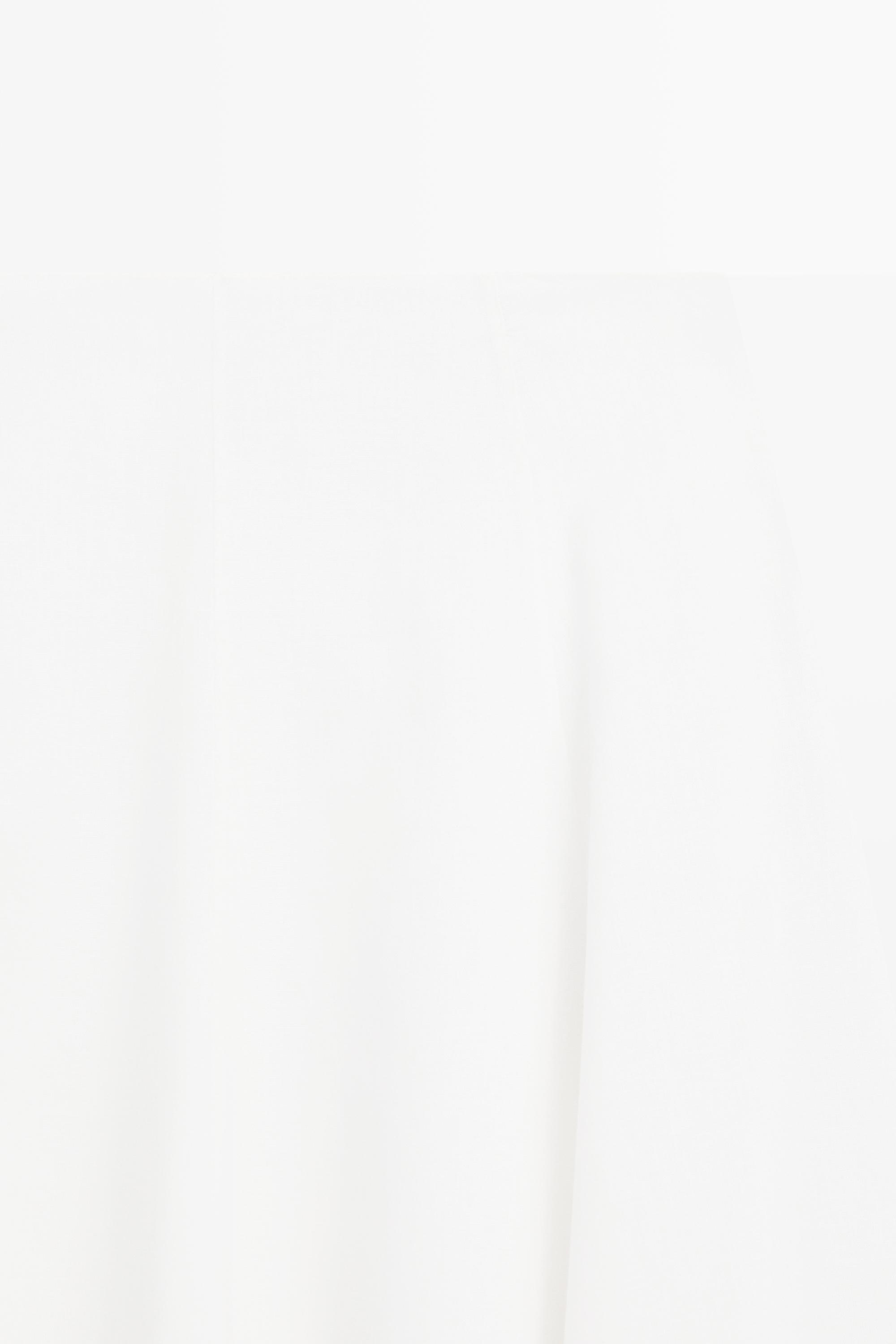 Flared midi skirt with embroidery — WHITE