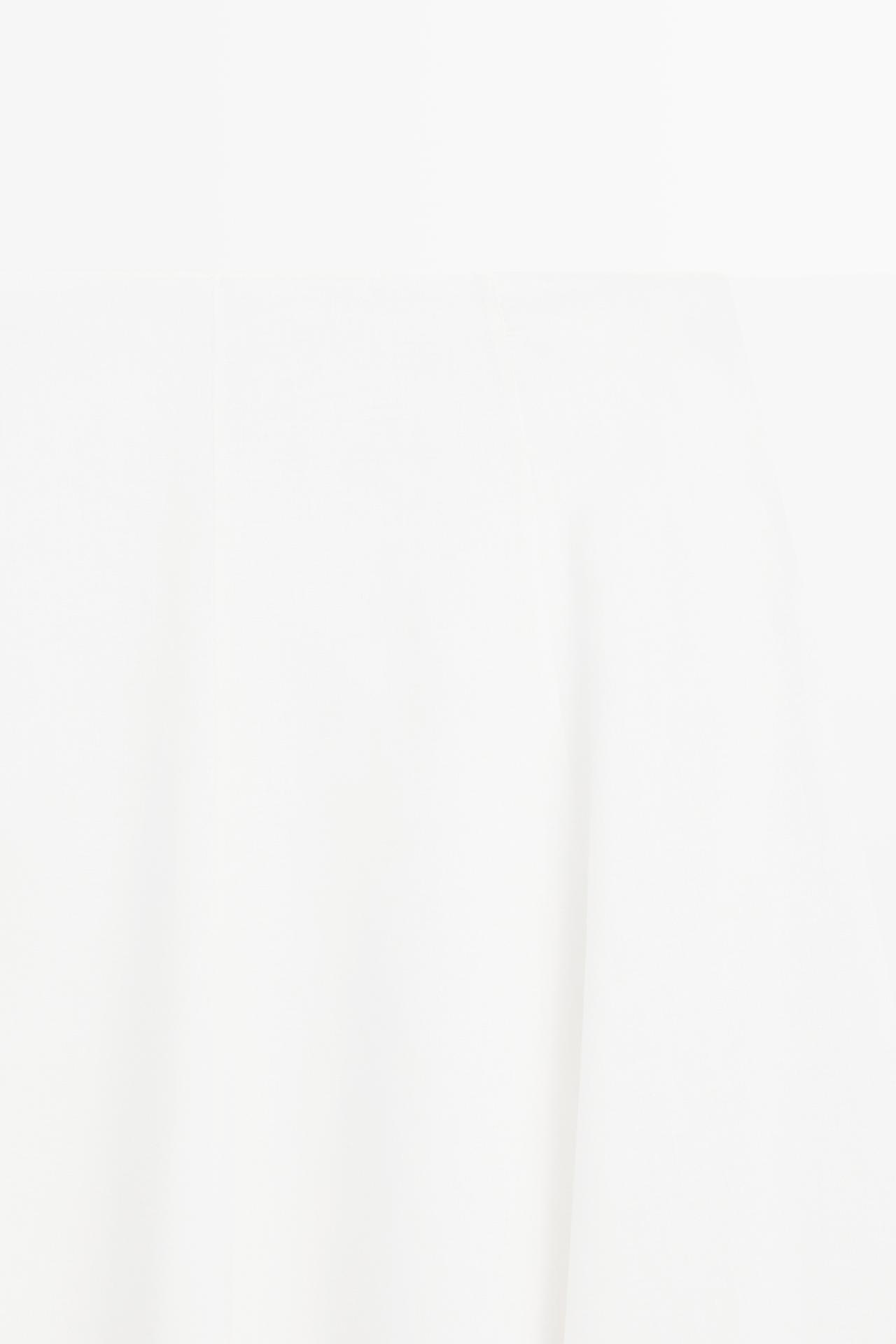 Flared midi skirt with embroidery — WHITE