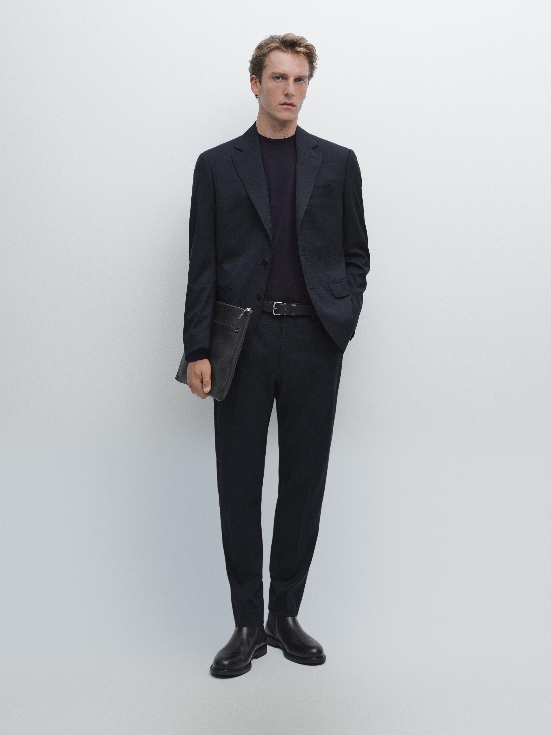 بنطلون بدلة بنقشة هاوندستوث