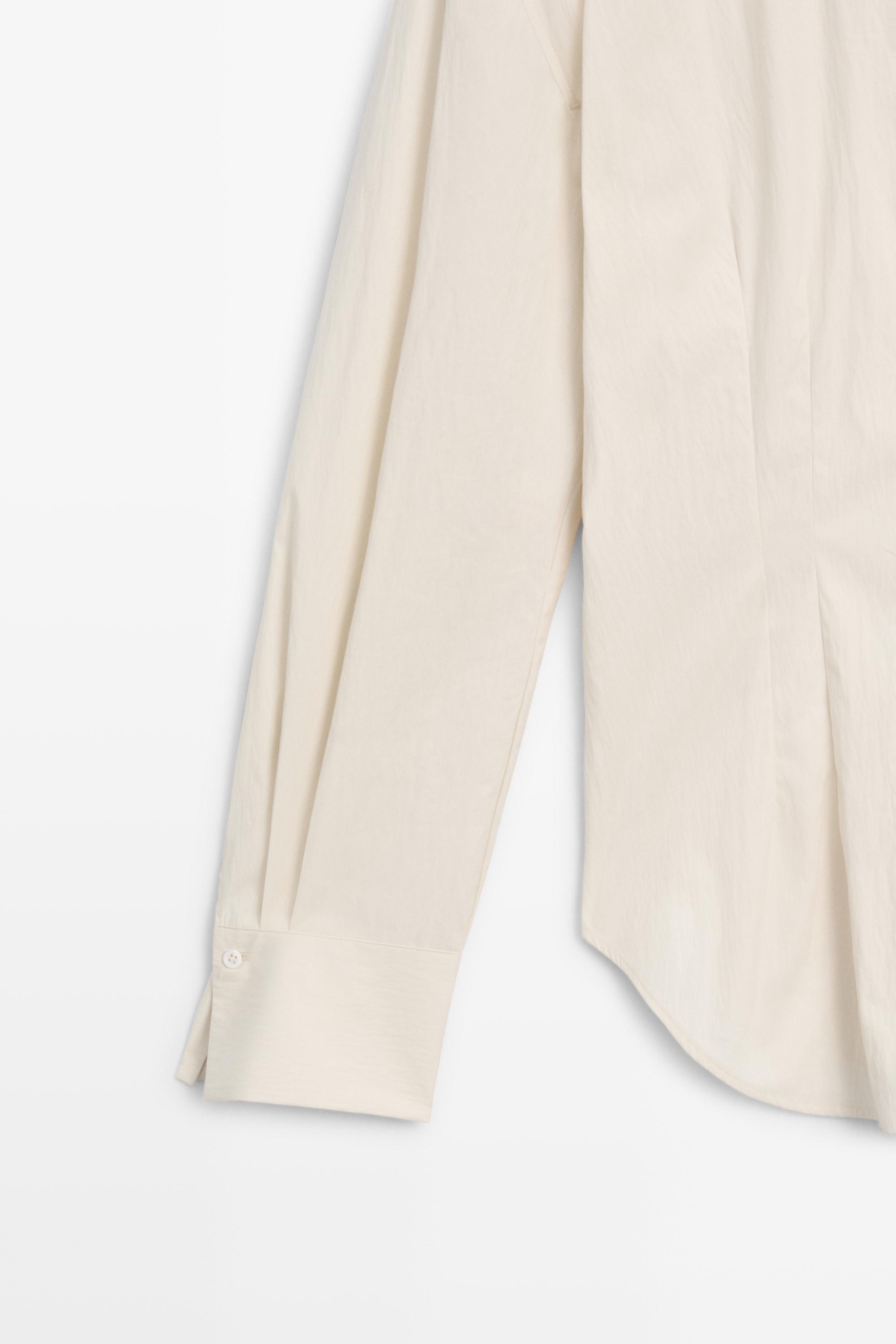 Shirt with seam details - STUDIO — Beige