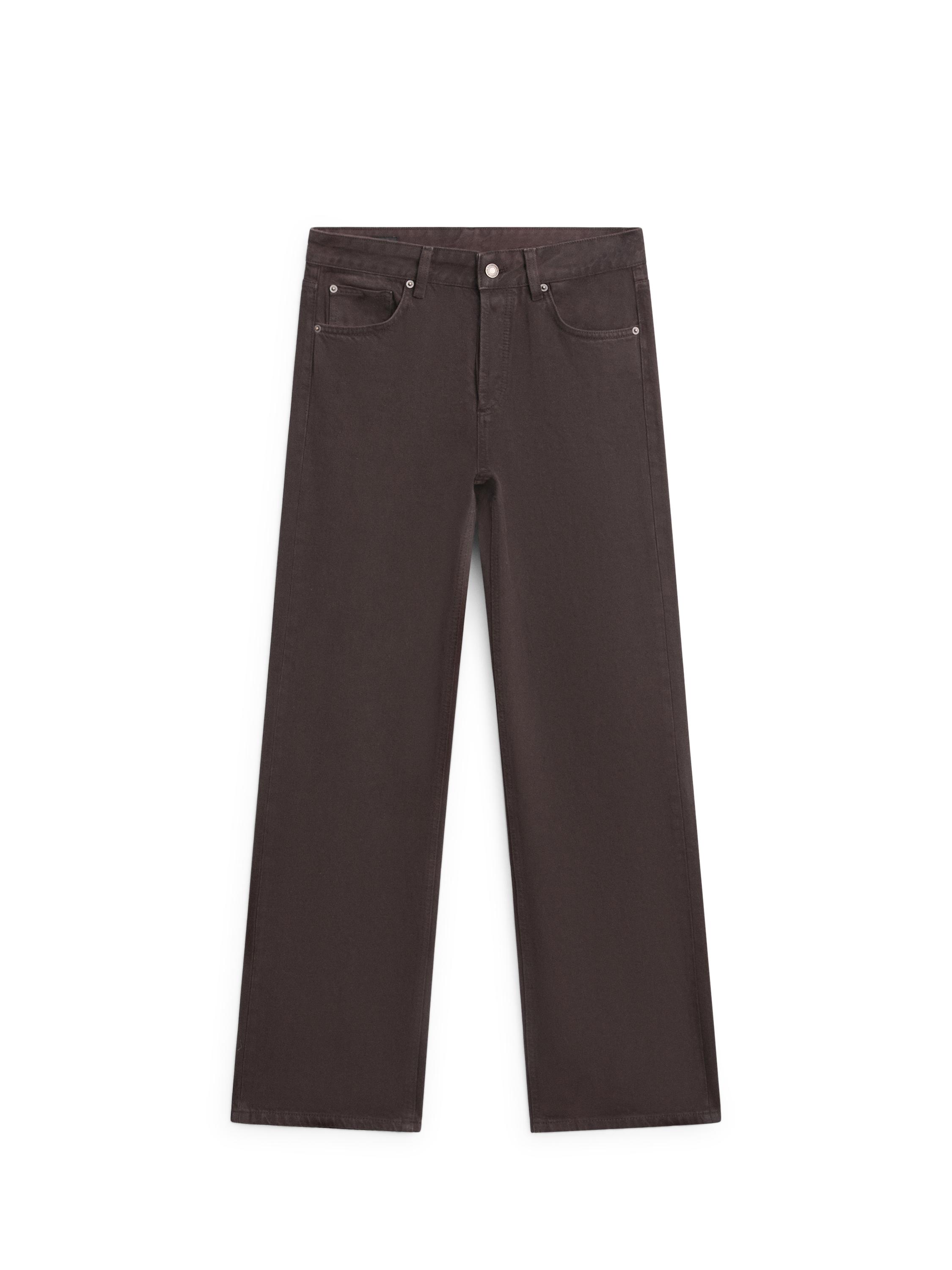 Wide-leg jeans — Chocolate