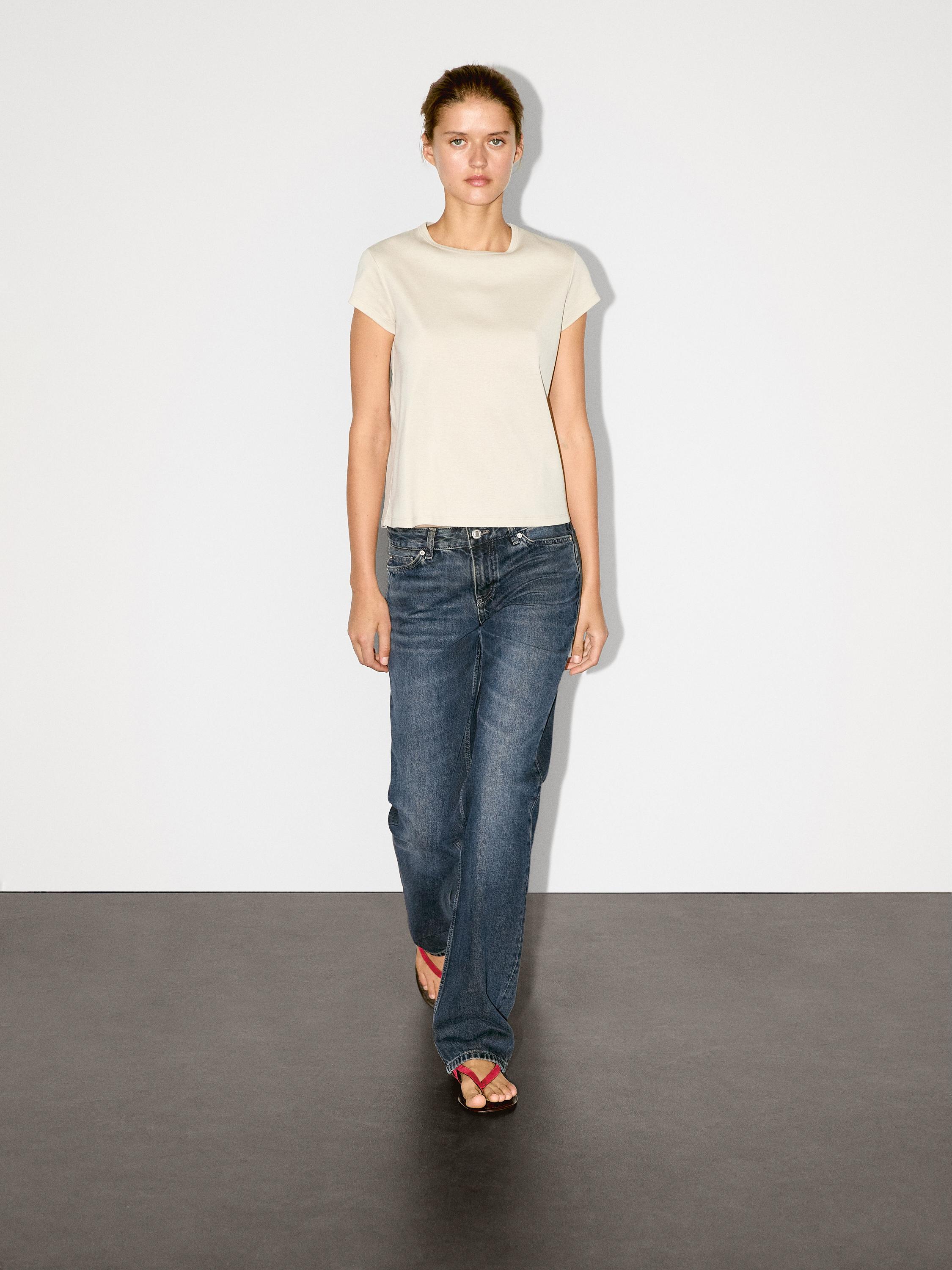 T-shirt à manches courtes 100 % coton mercerisé