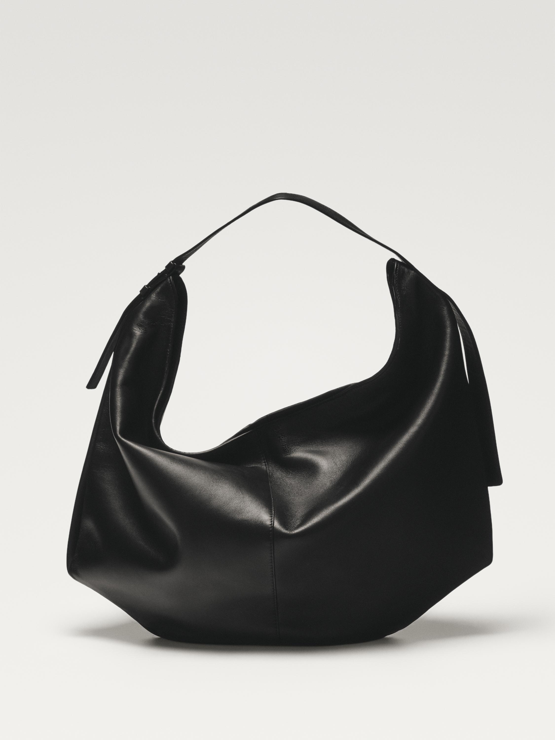 Sac moyen en cuir nappa