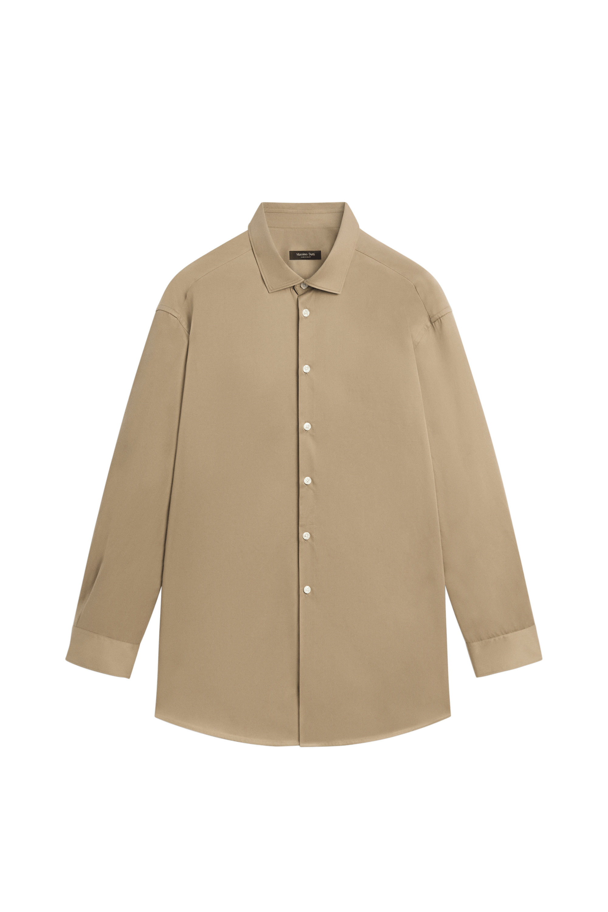 Massimo Dutti %100 pamuklu poplin gömlek görsel 7