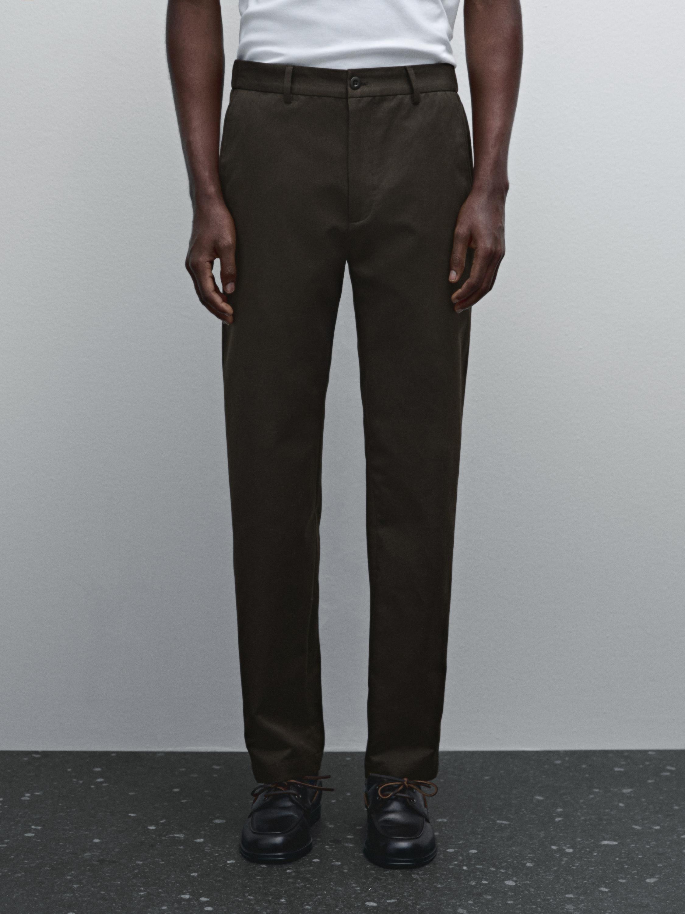 Calças jogger fit com algodão