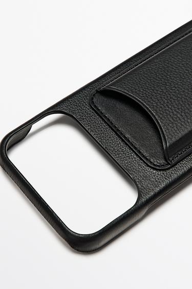 Nappa leather iPhone 17 Pro Max case — BLACK 4