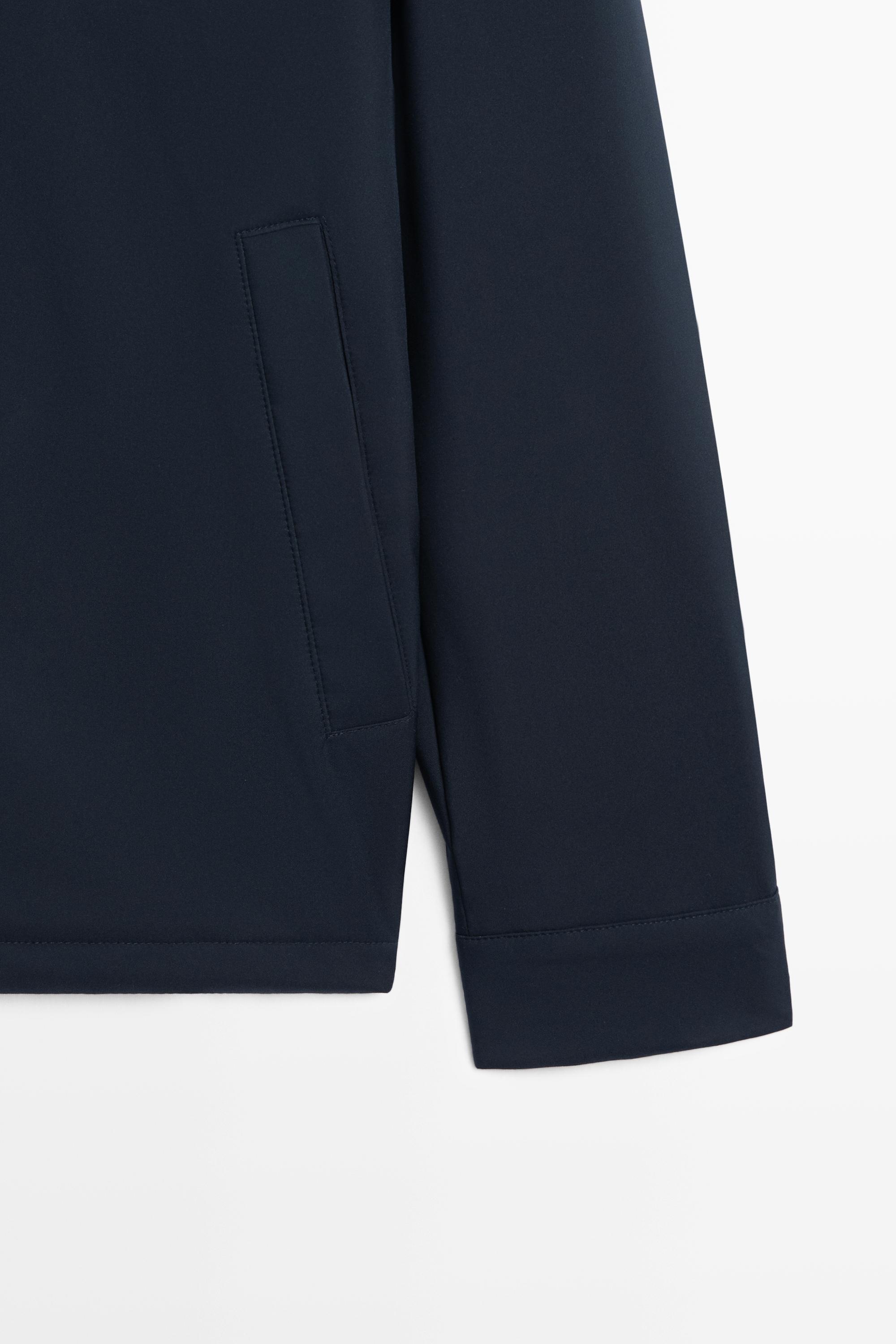 Lightweight jacket with collar detail — NAVY BLUE