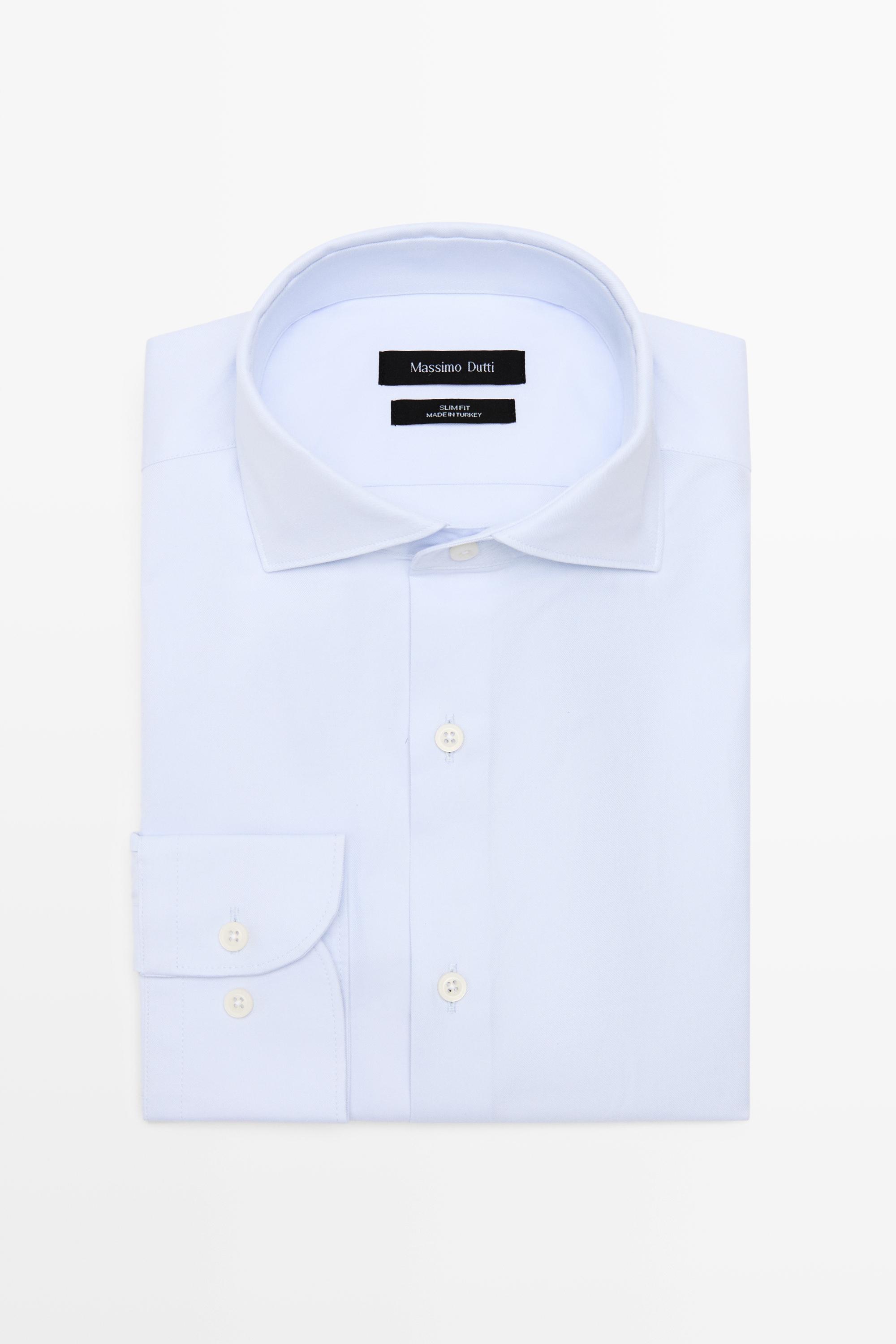 Slim fit 100% cotton shirt