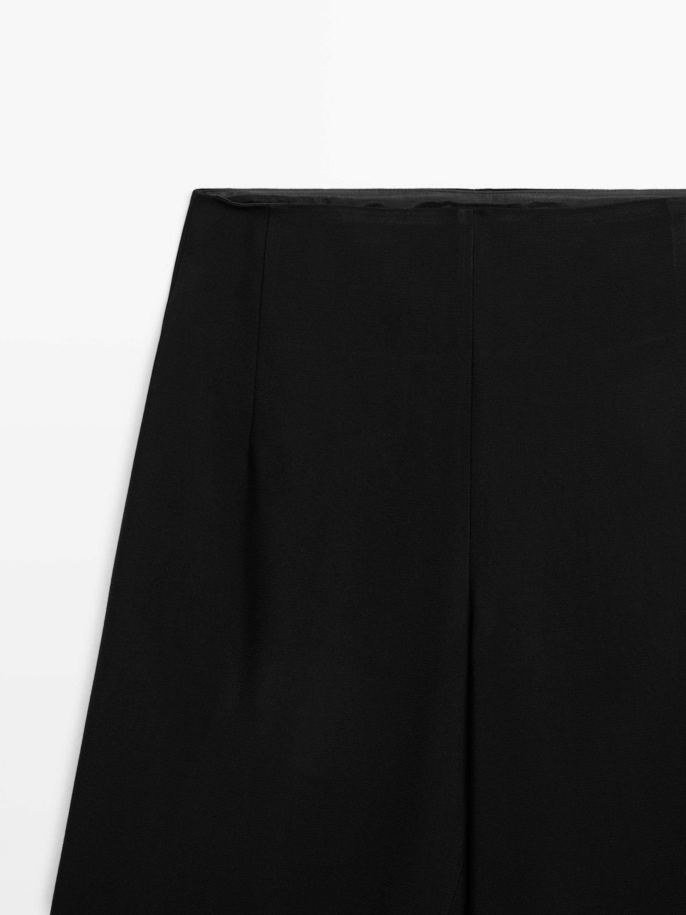Pantalon droit crêpe