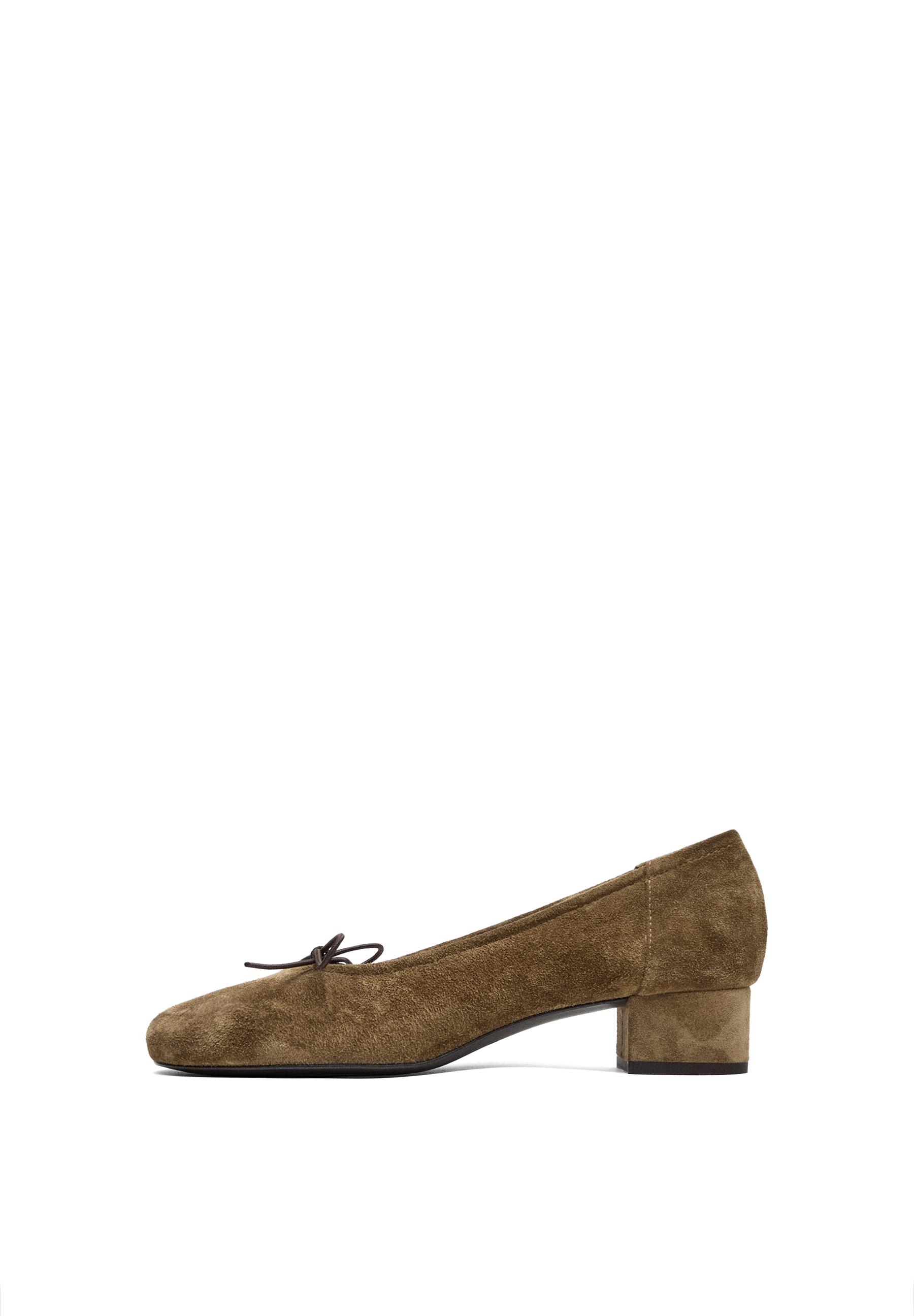High-heel ballerinas — CAMEL