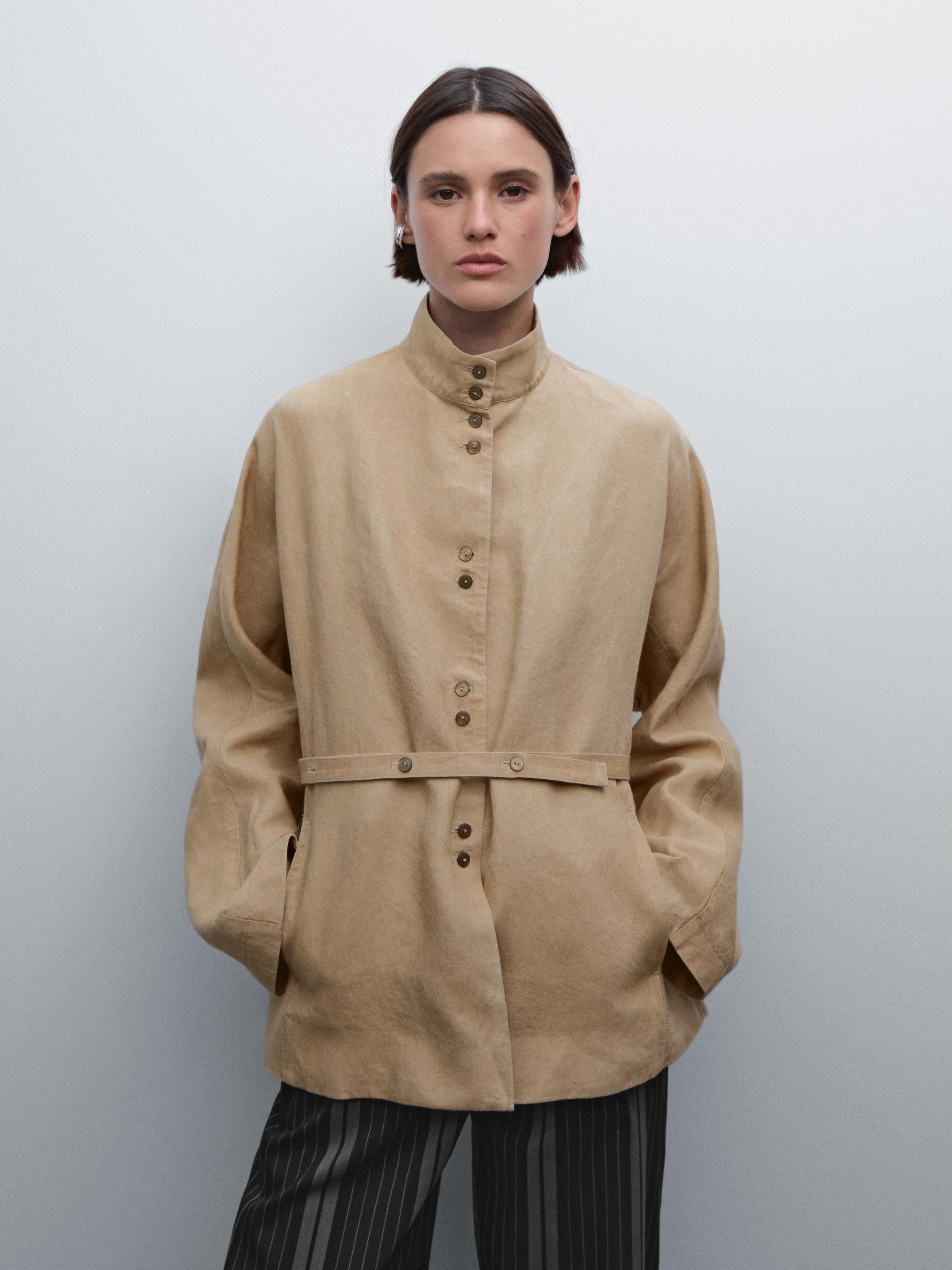 Flowing 100% linen kimono
