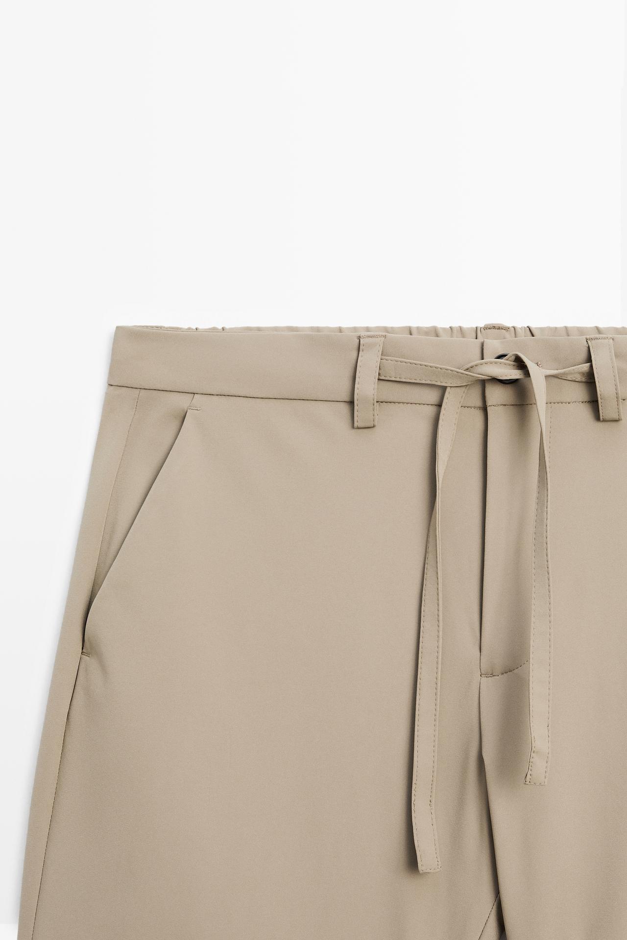 Regular-fit technical trousers — MOLE BROWN