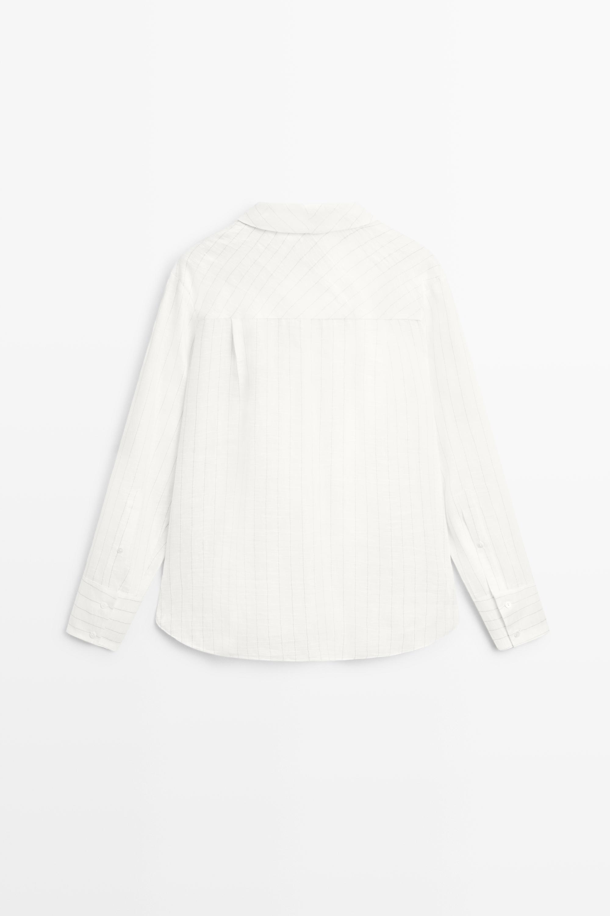 Striped flowing shirt - STUDIO — CREAM