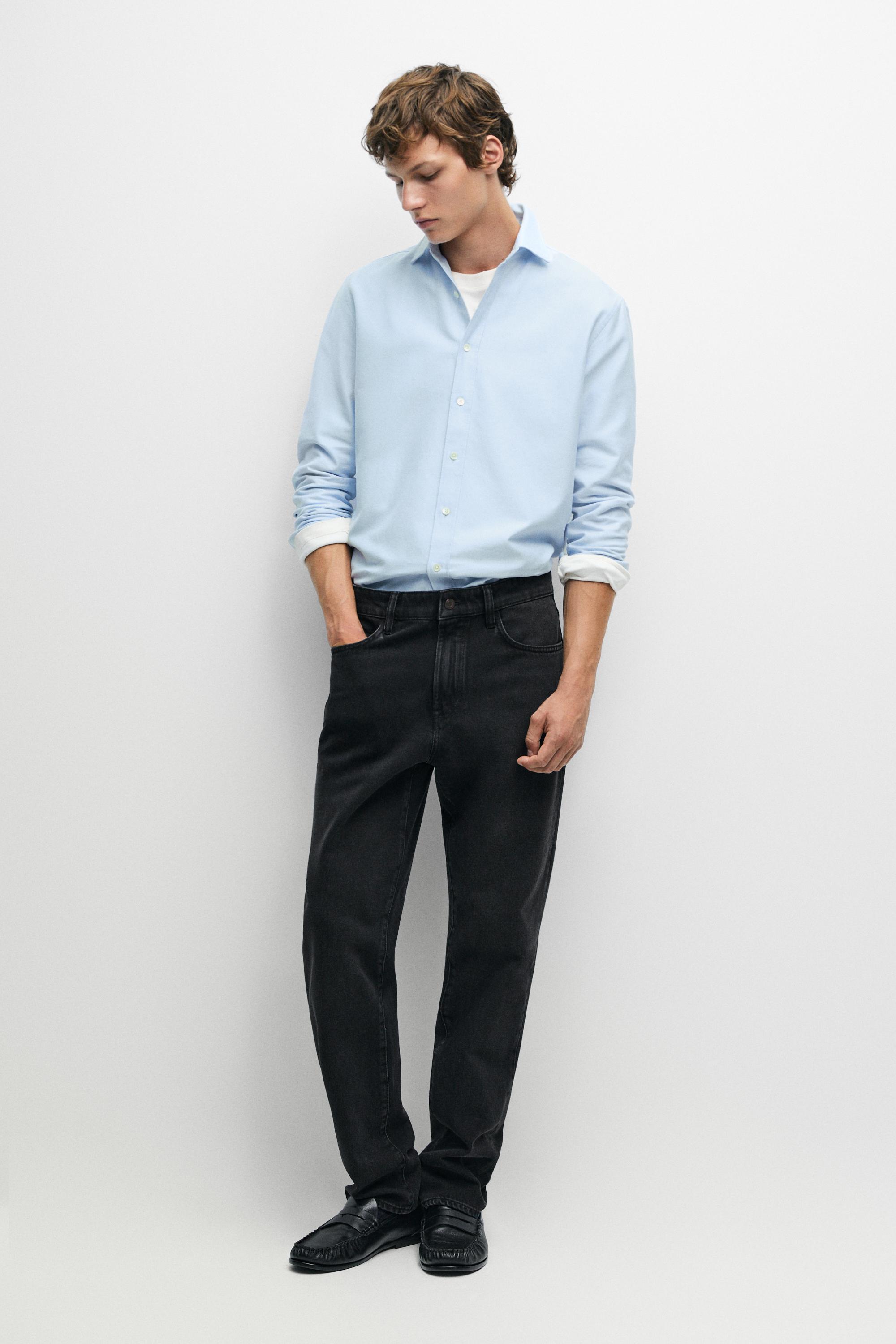 Camisa oxford regular fit 100% algodón