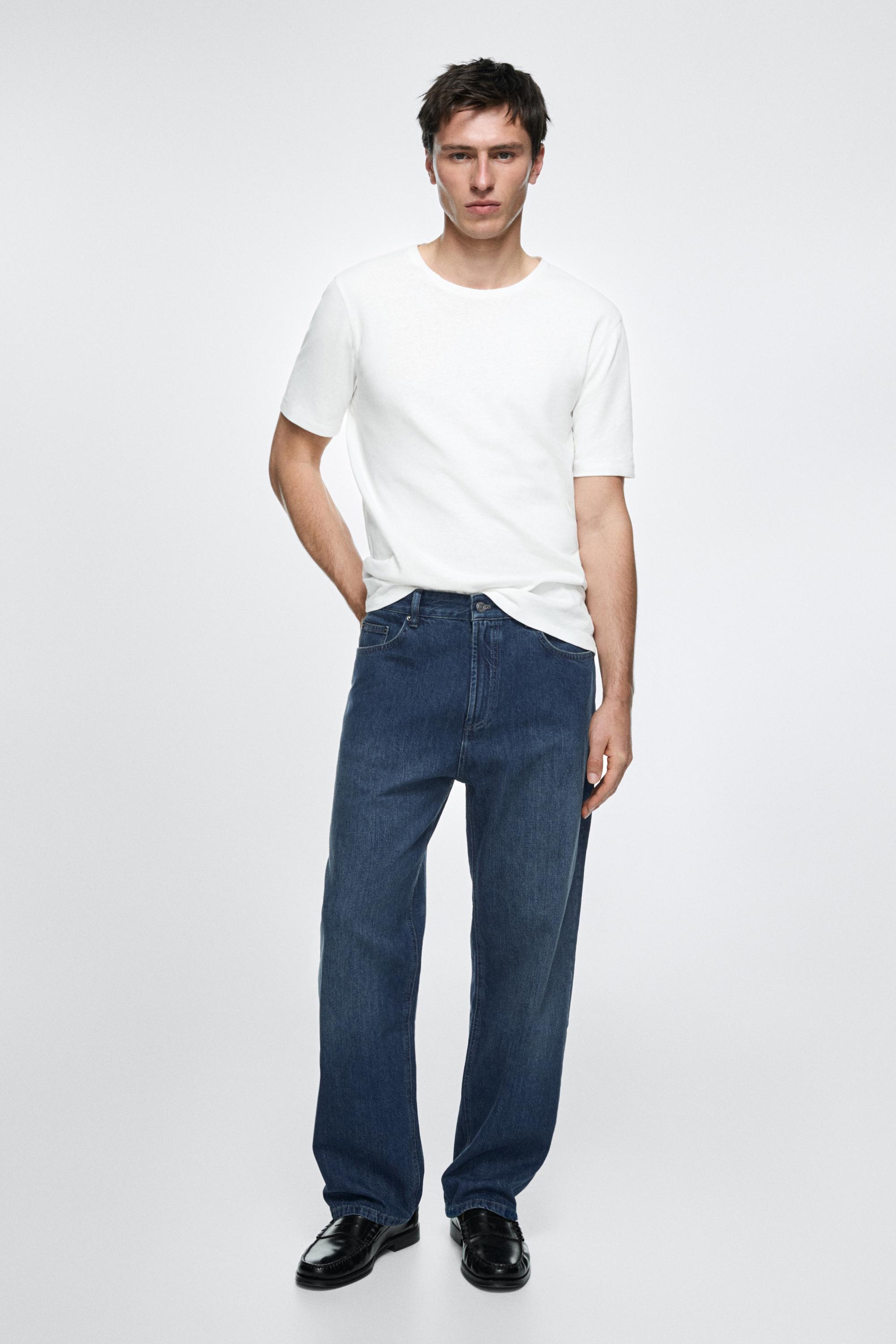 Wide-leg jeans — DARK BLUE
