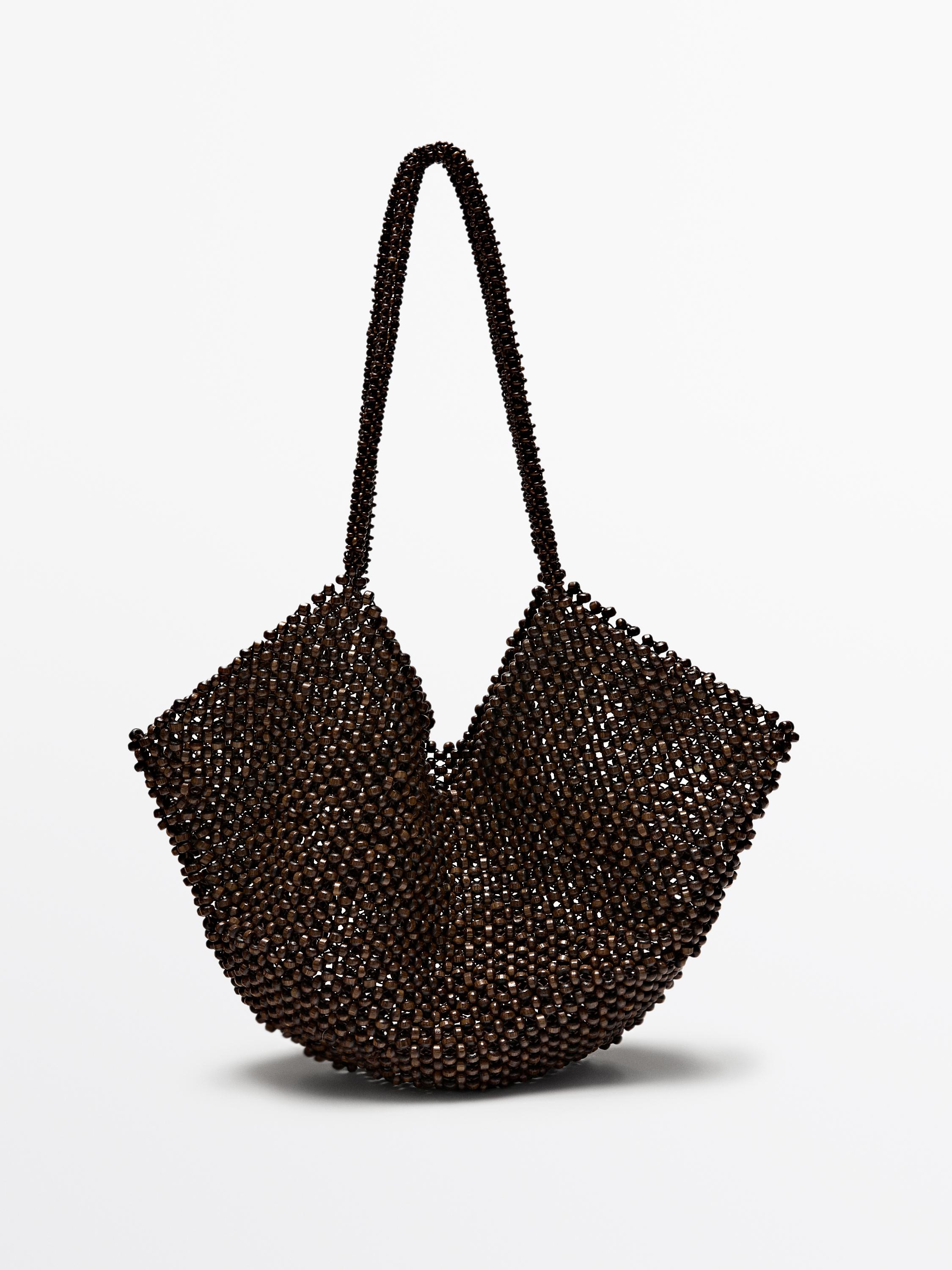 Wooden mini handbag