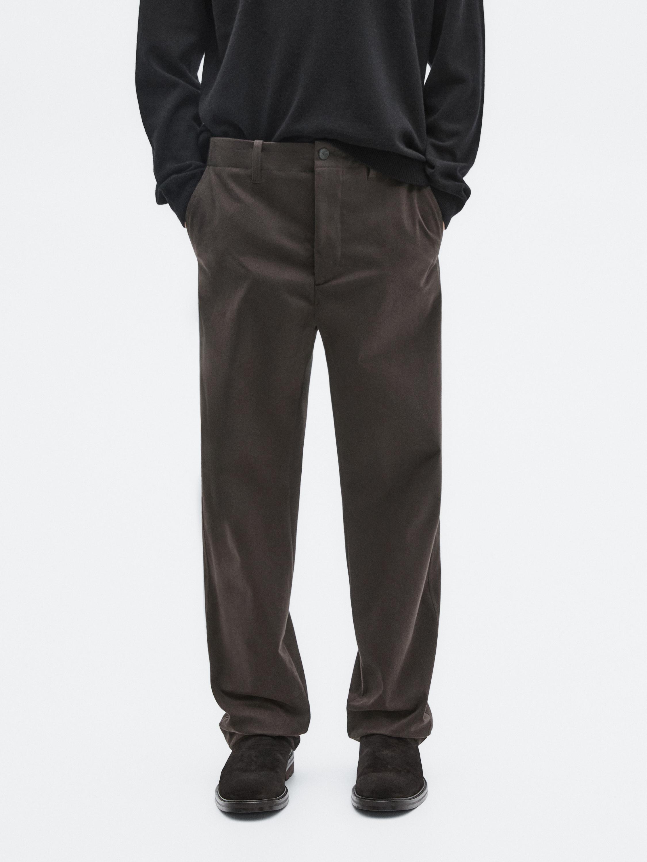 Bukser med brede ben og lommer - LIMITED