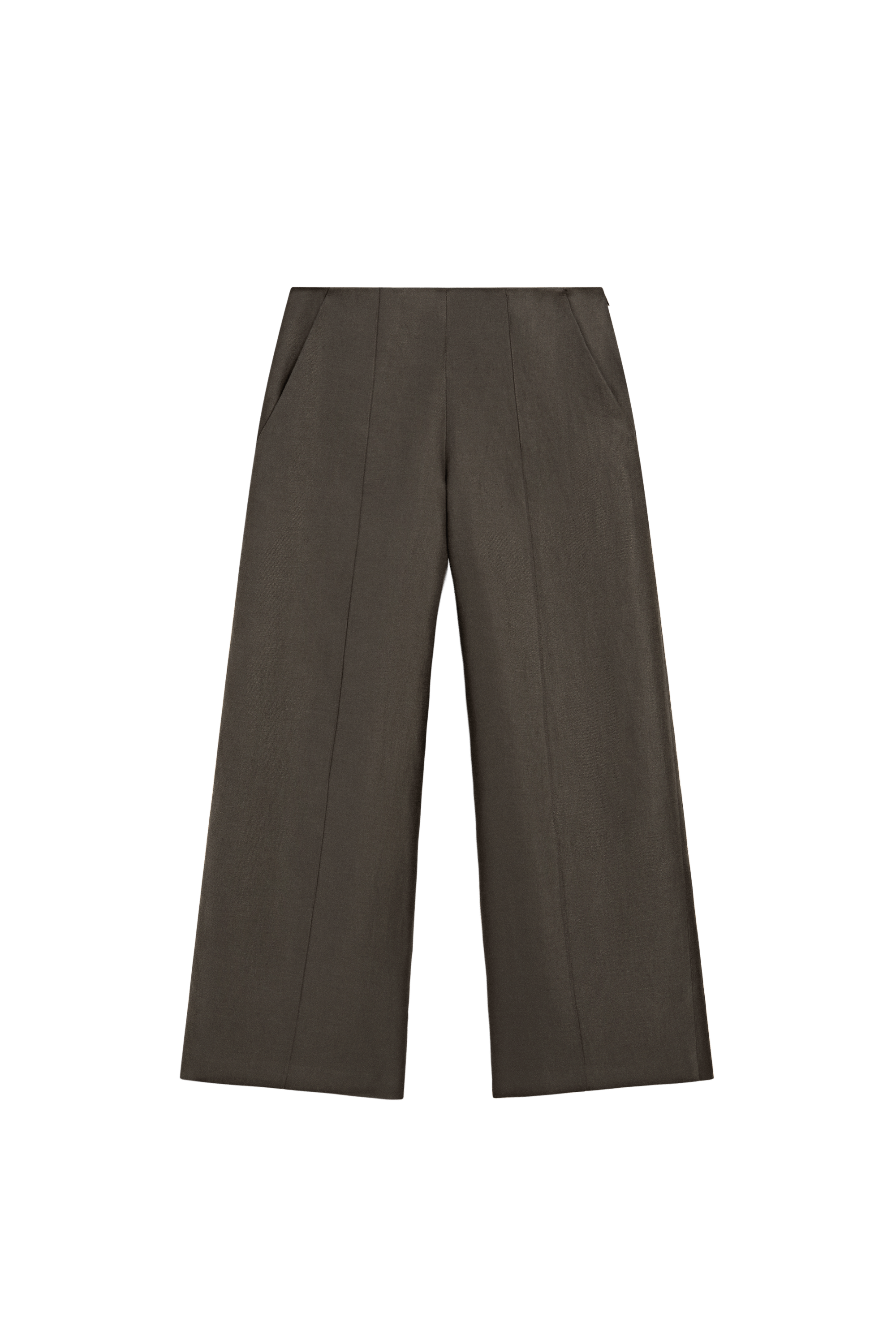 Massimo Dutti %100 keten dökümlü pantolon