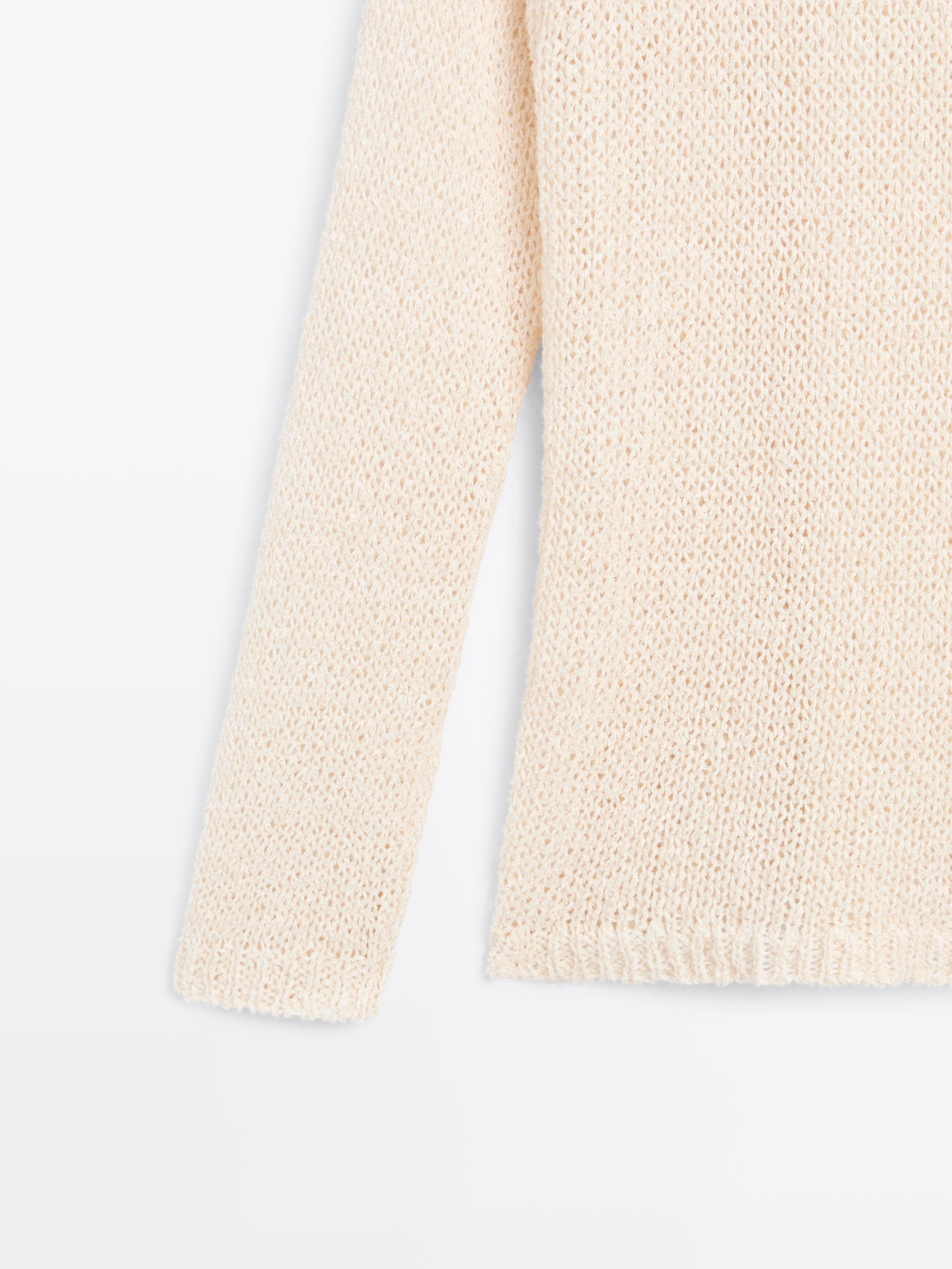 Oversize openwork sweater