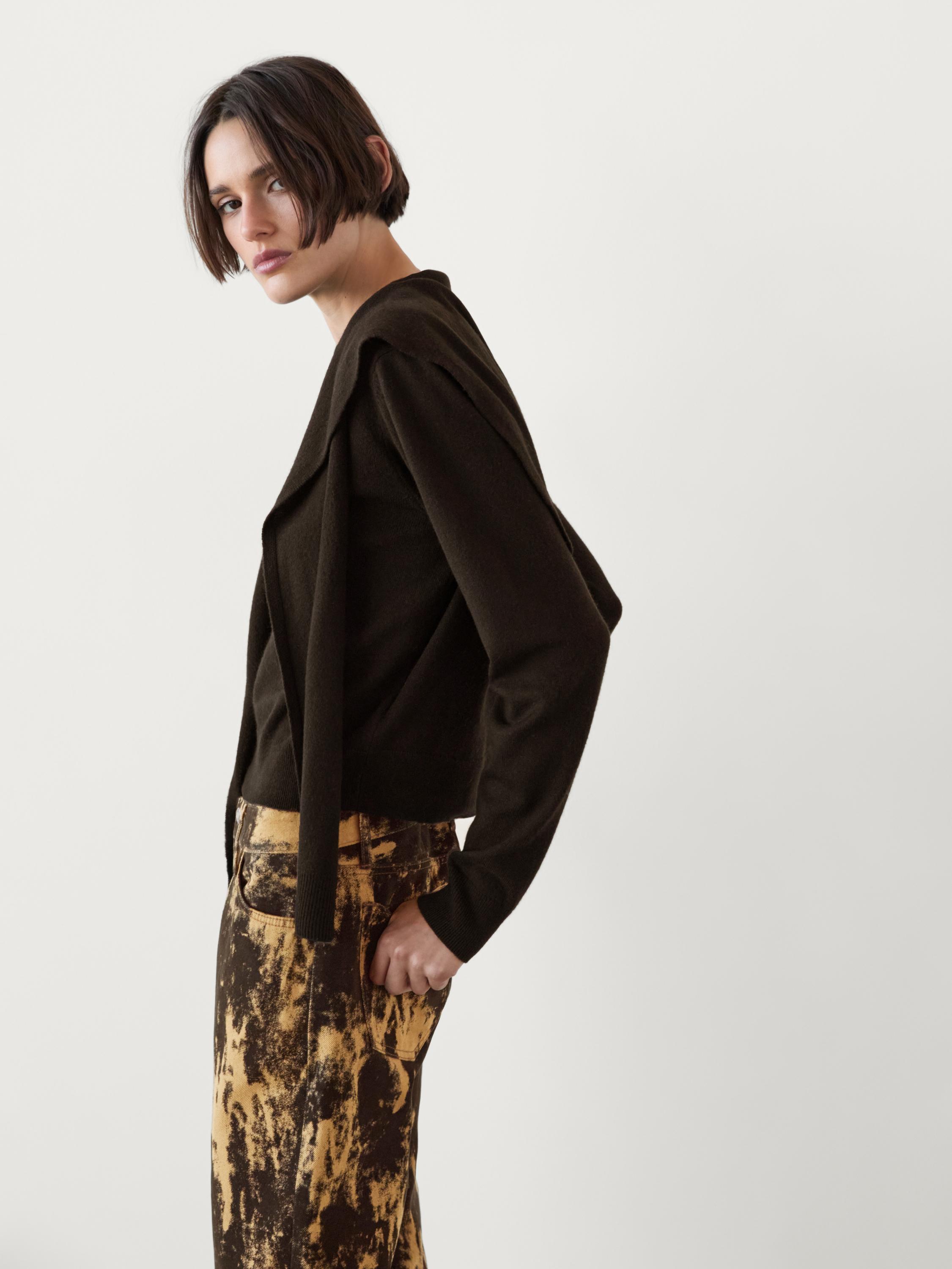 Jean straigth floqué en coton