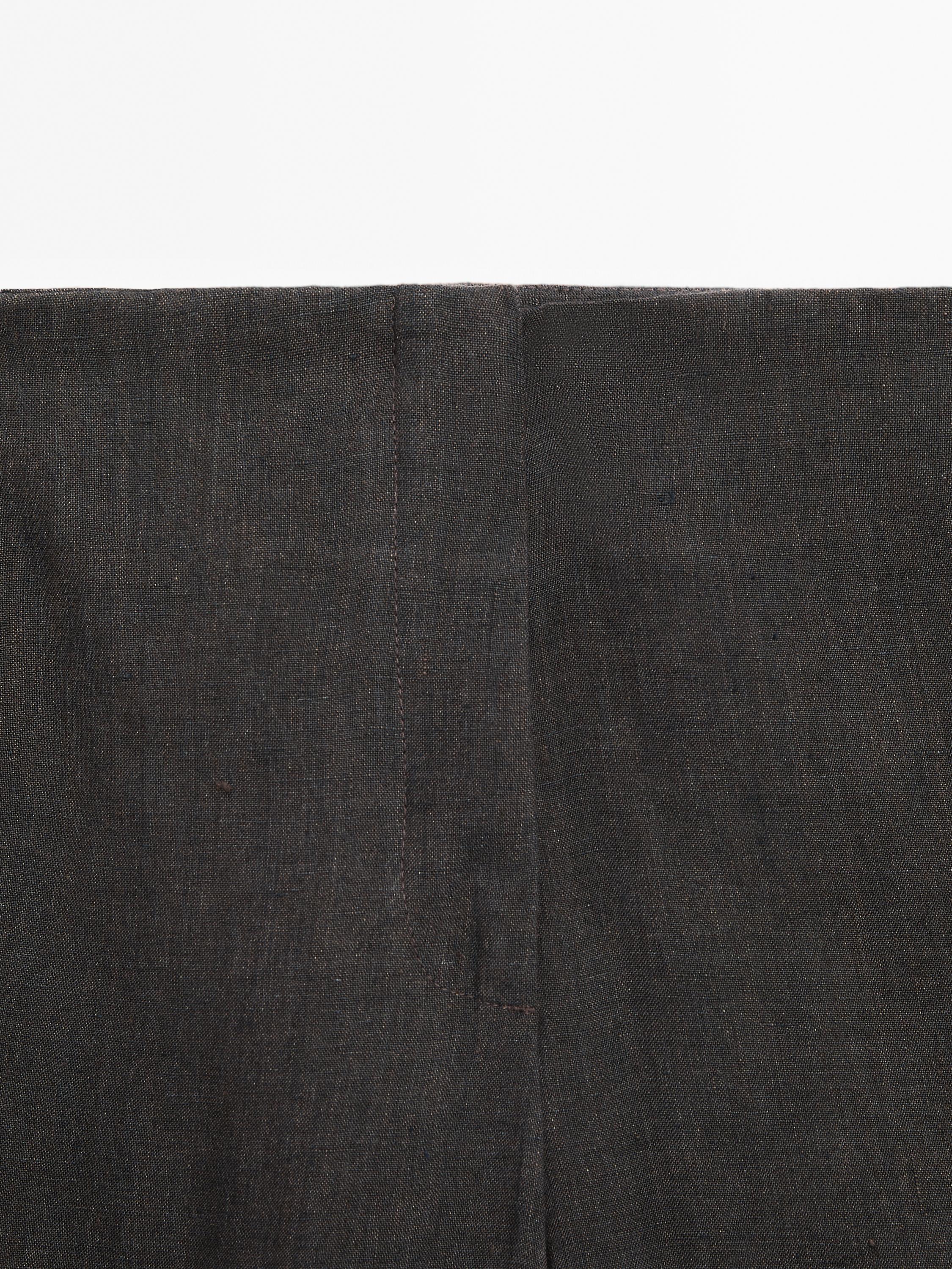 Lightweight straight fit 100% linen trousers